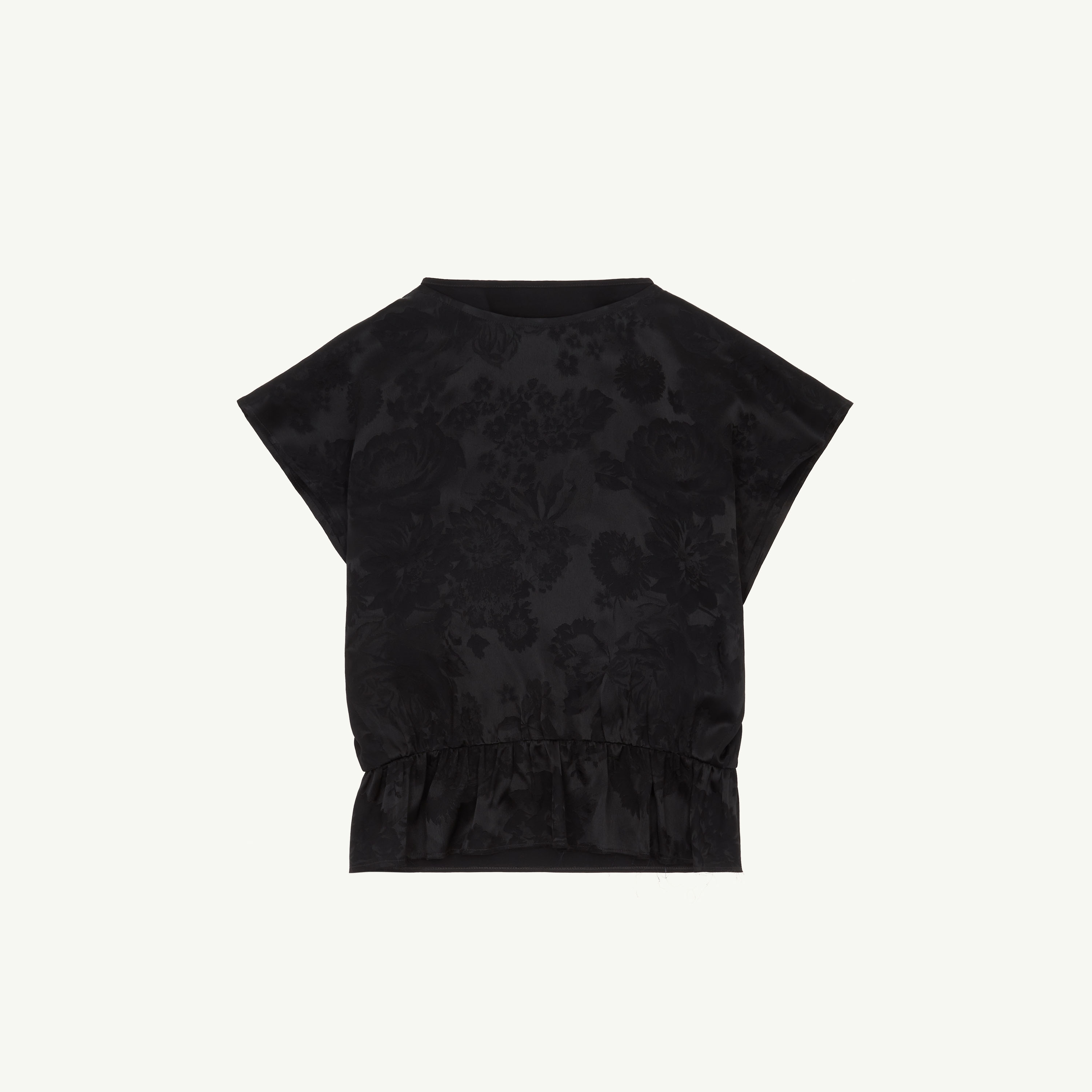 Mm6 Maison Margiela Floral Blouse In Black