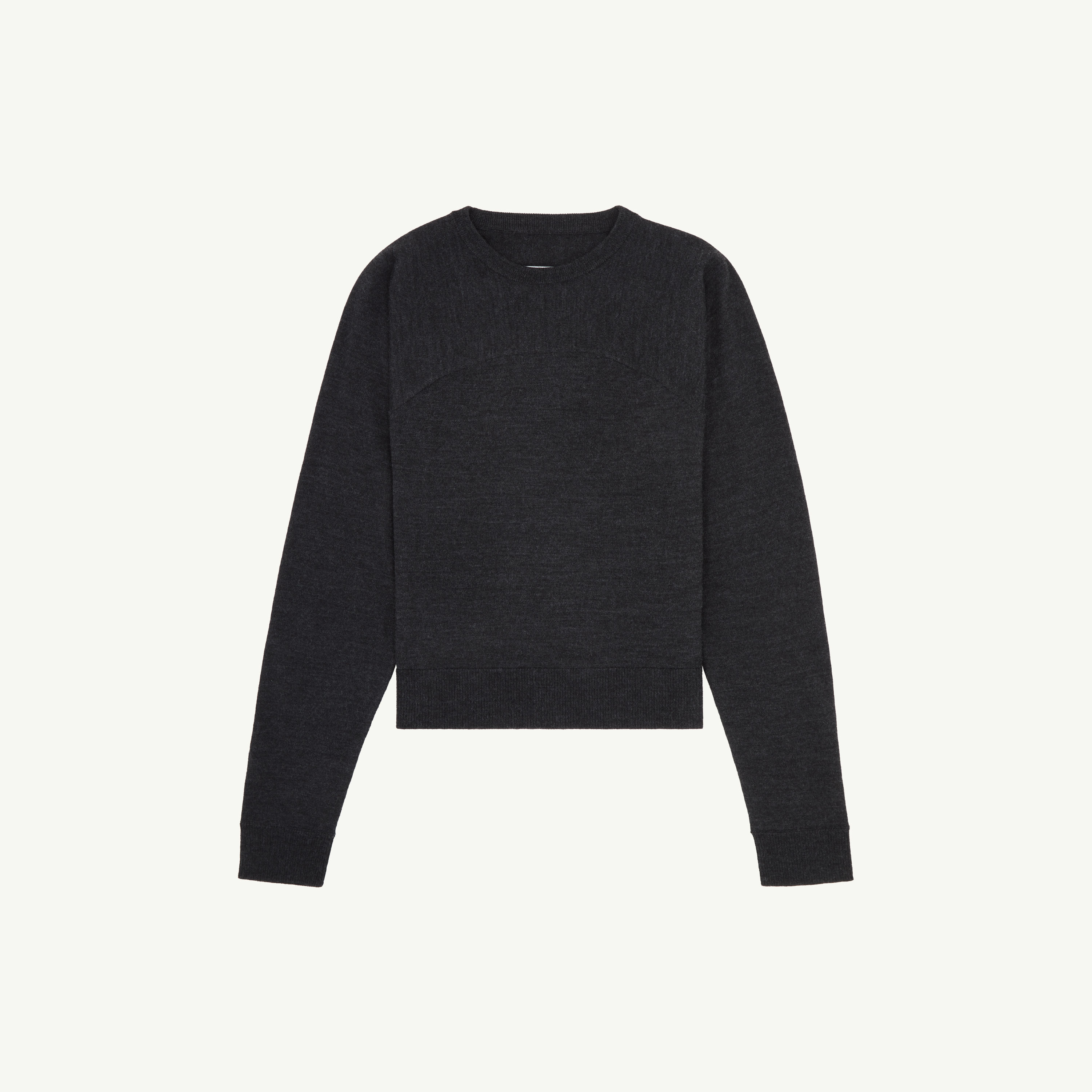 Mm6 Maison Margiela Triangle Wool Blend Sweater In Black