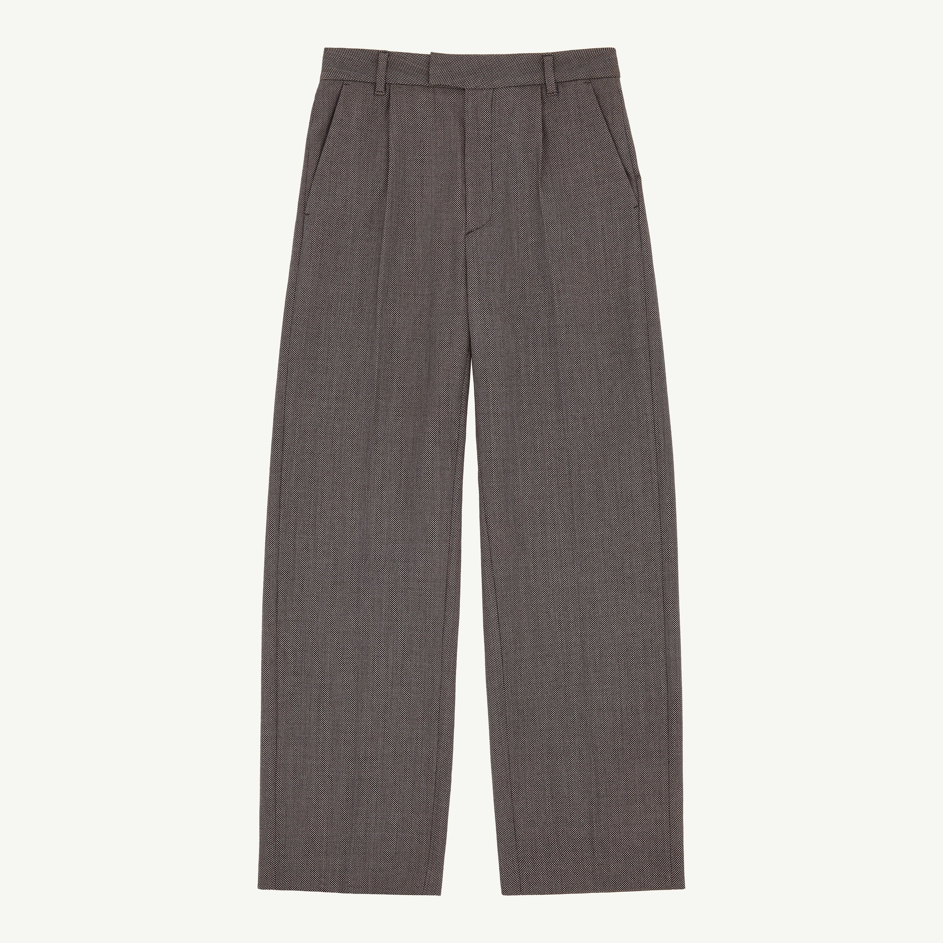 Mm6 Maison Margiela Light Tweed Tailored Trousers In Gray