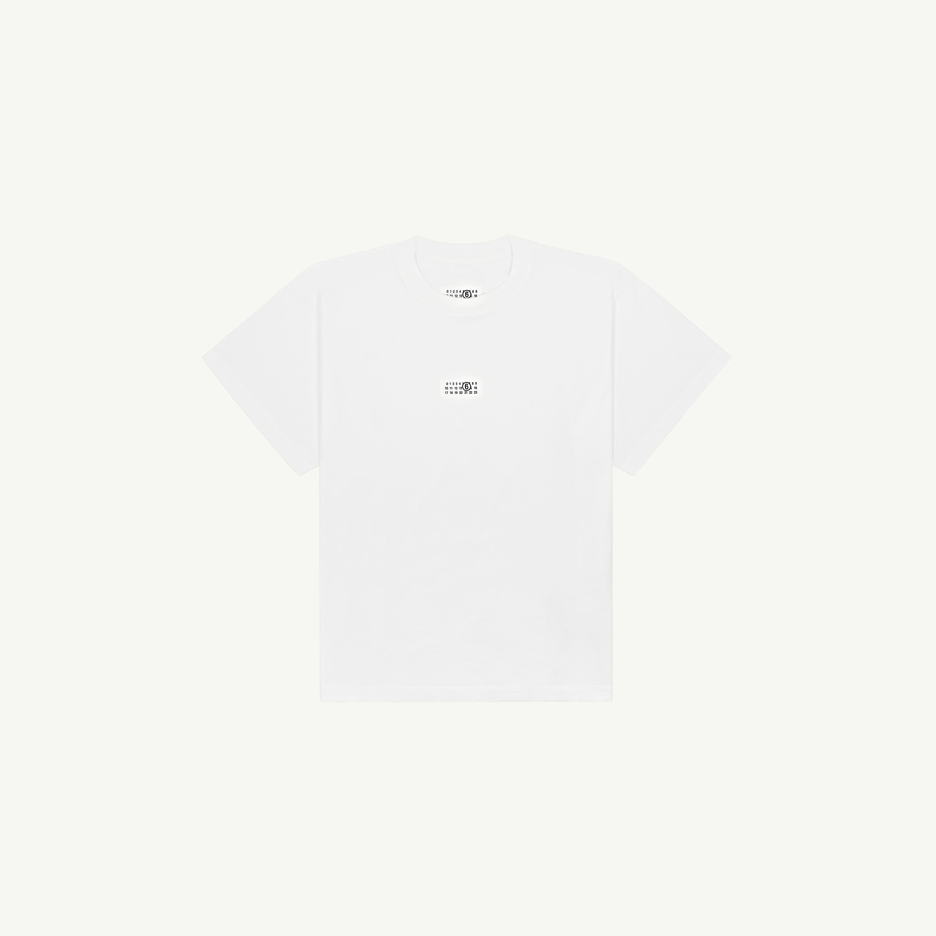 Mm6 Maison Margiela Mm6 By Maison Margiela Minimalist Logo Short Sleeve T-shirt In White