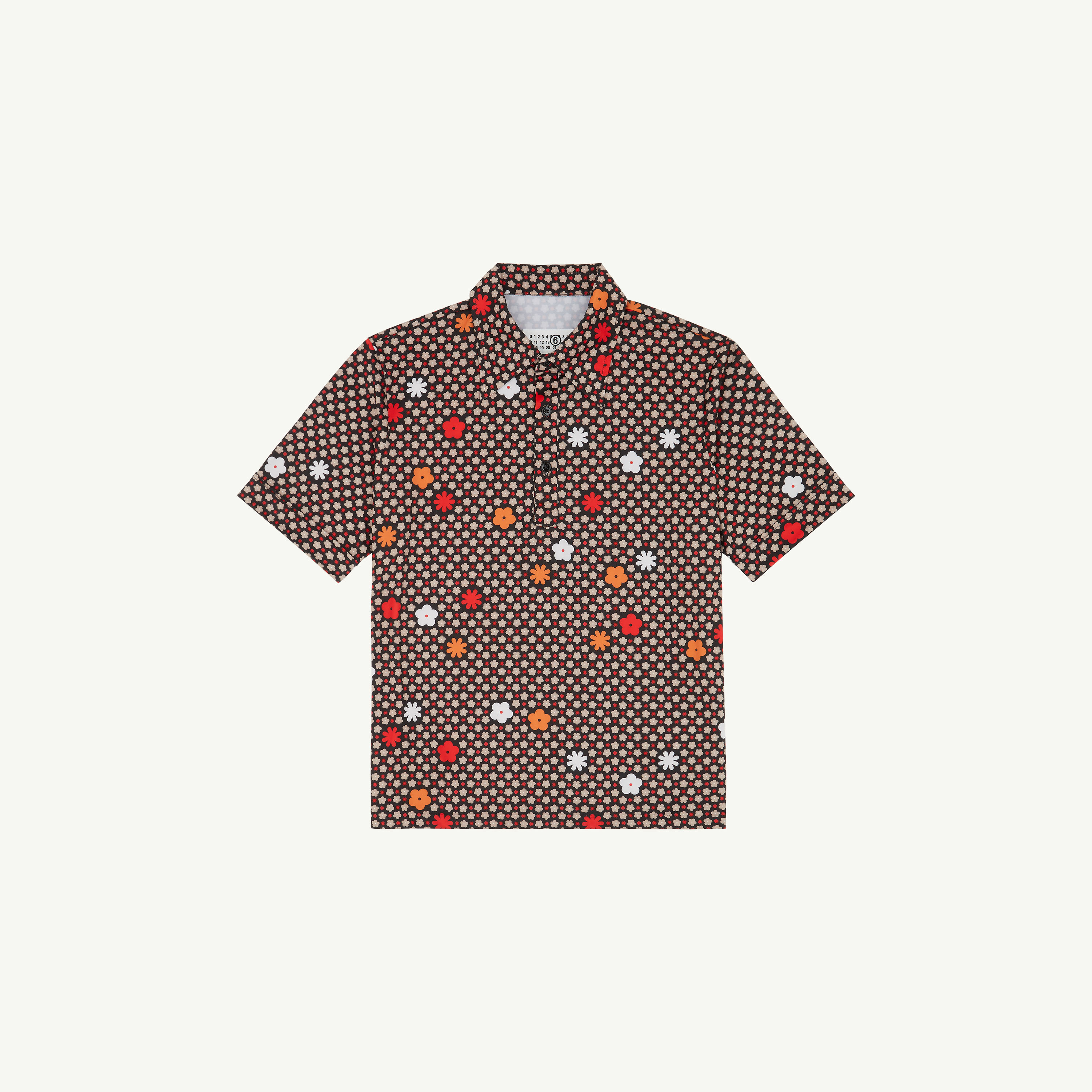 Mm6 Maison Margiela Polo Shirt In Brown