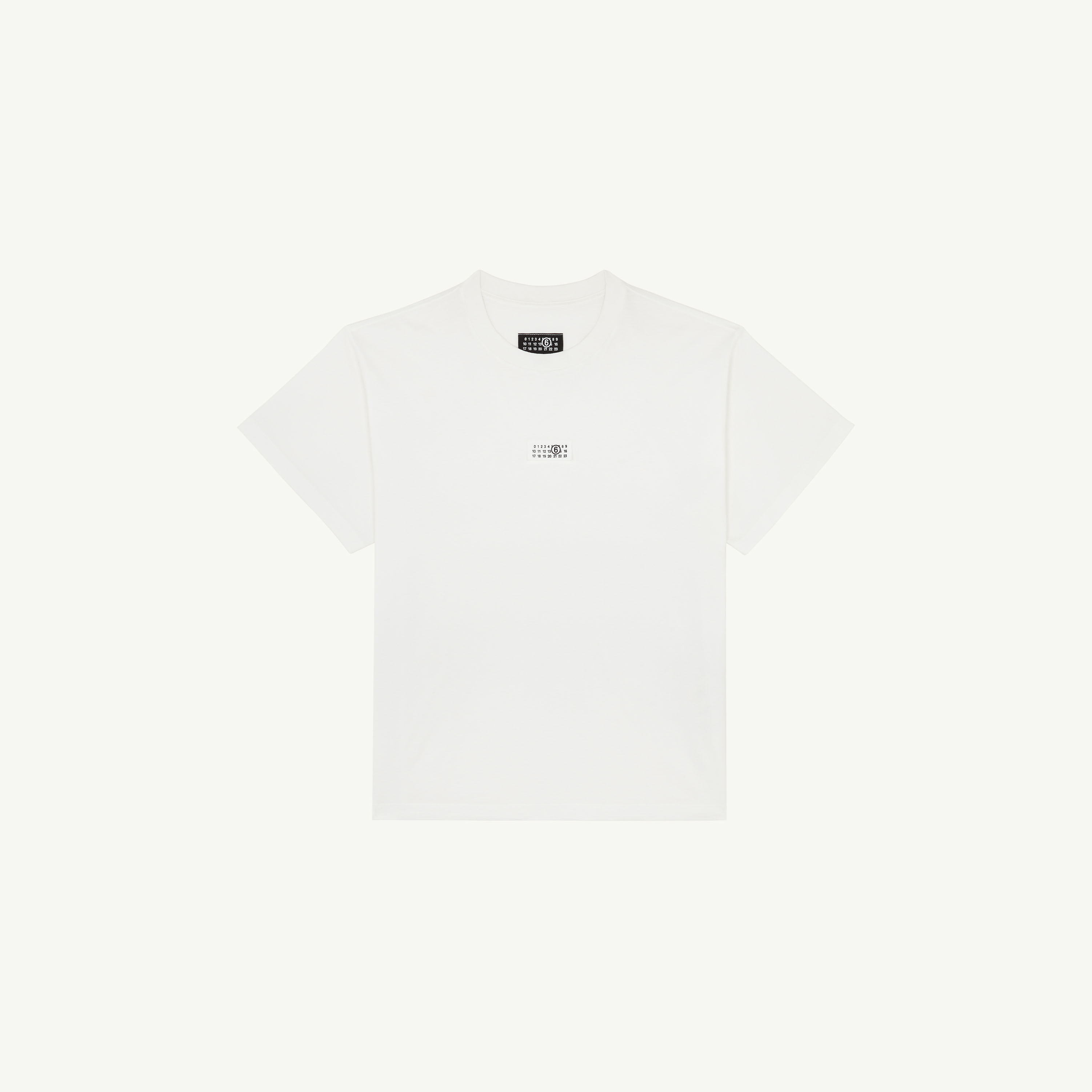 Mm6 Maison Margiela Mm6 By Maison Margiela Minimalist Logo Short Sleeve T-shirt In White