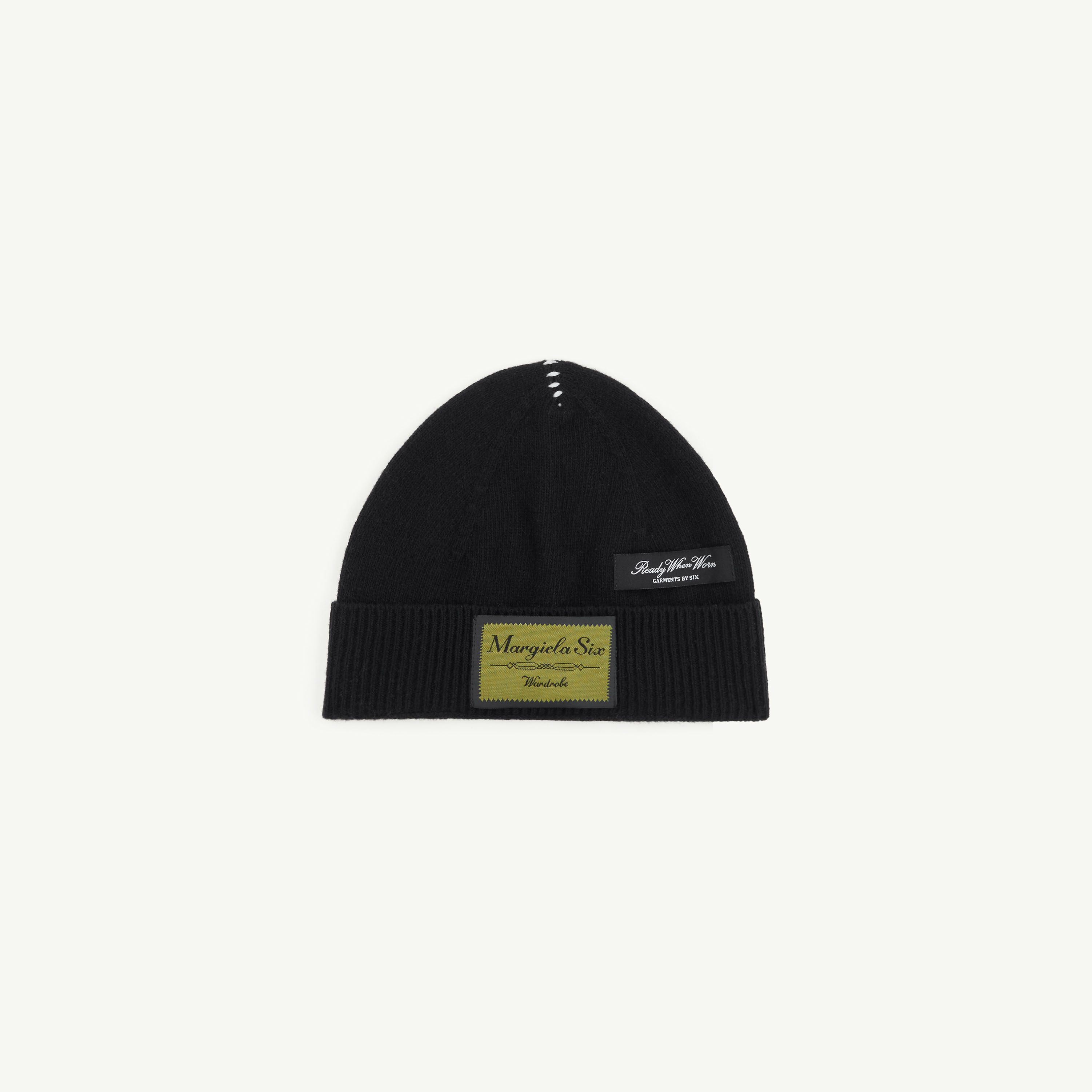 Mm6 Maison Margiela Wool-blend Beanie In Black