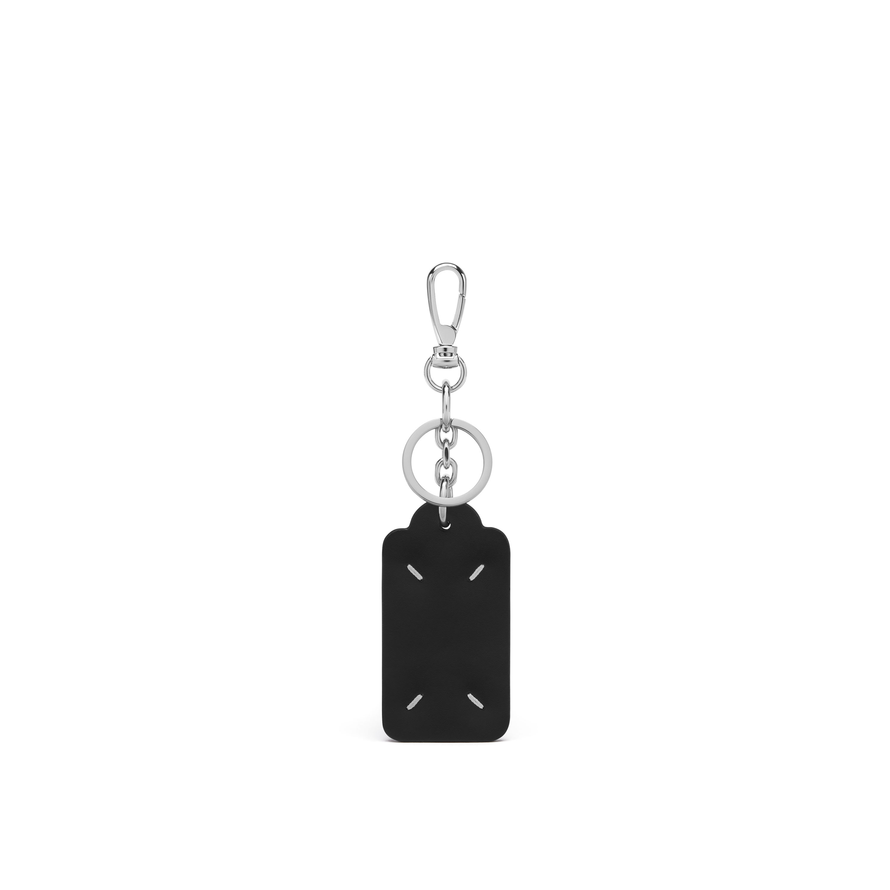 Maison Margiela Four Stitches Keyring Unisex Black And White