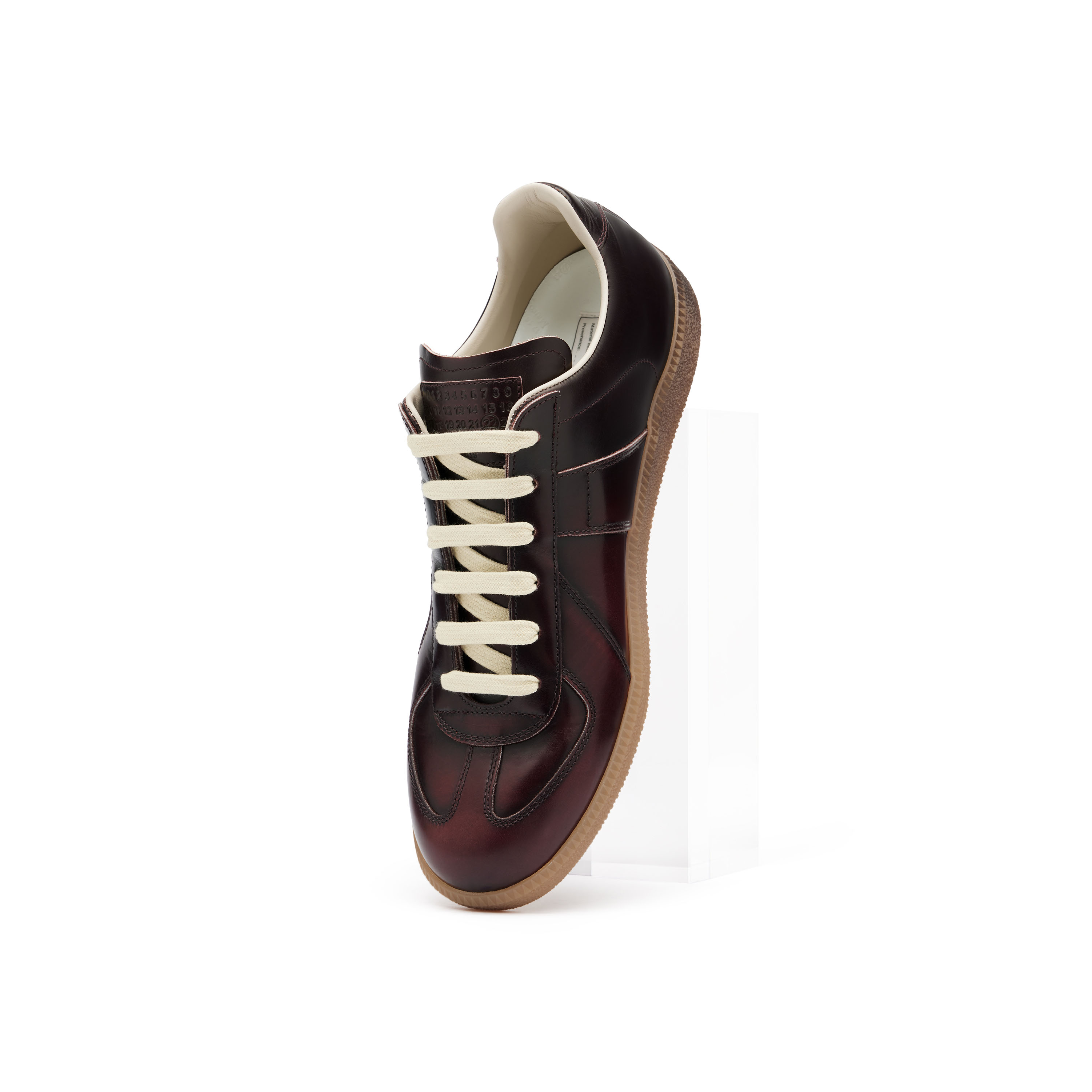 Maison Margiela Recicla Replica Sneakers Man Bordeaux In Burgundy