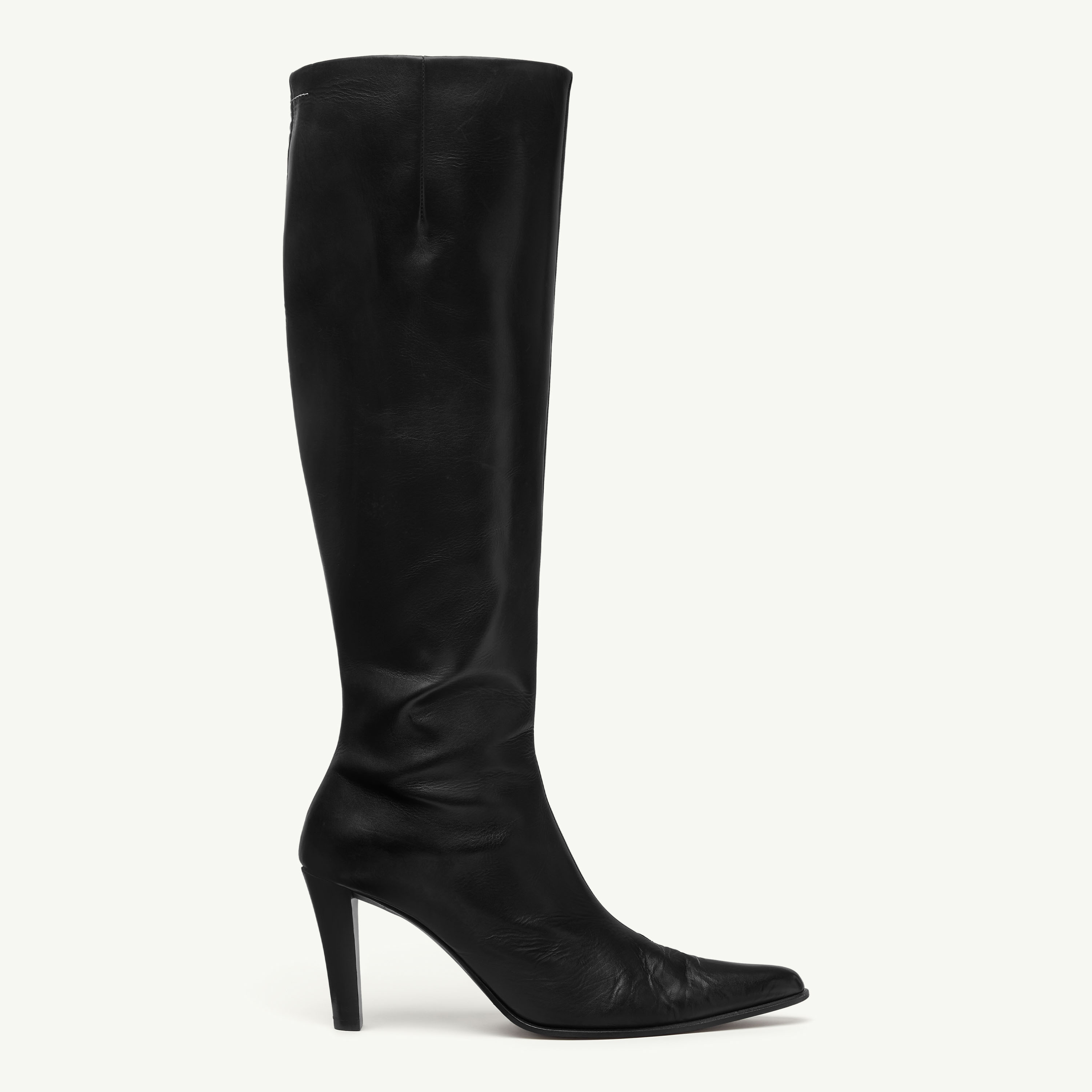 Mm6 Maison Margiela Knee-high Boots In Black