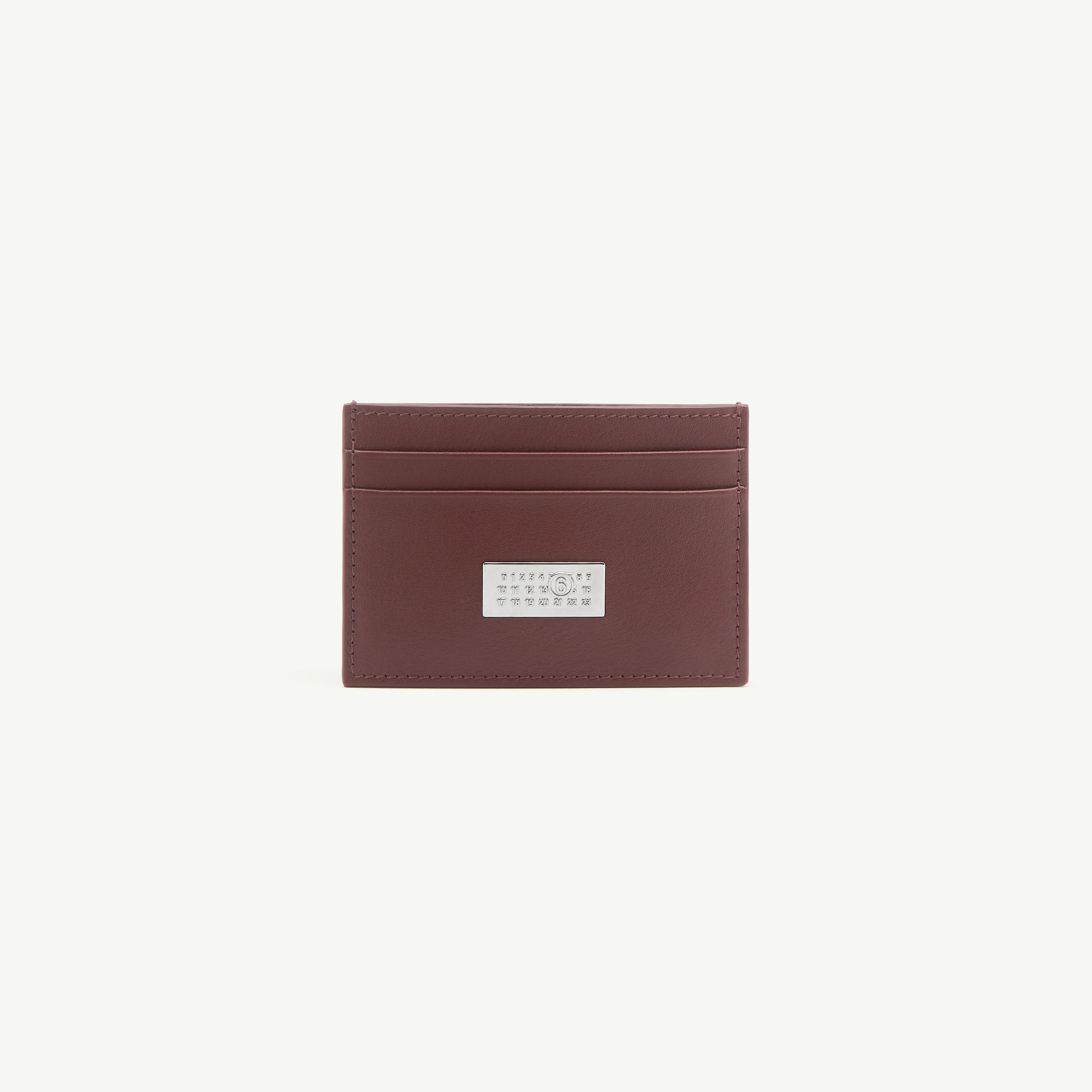 Mm6 Maison Margiela Numeric Cardholder In Brown
