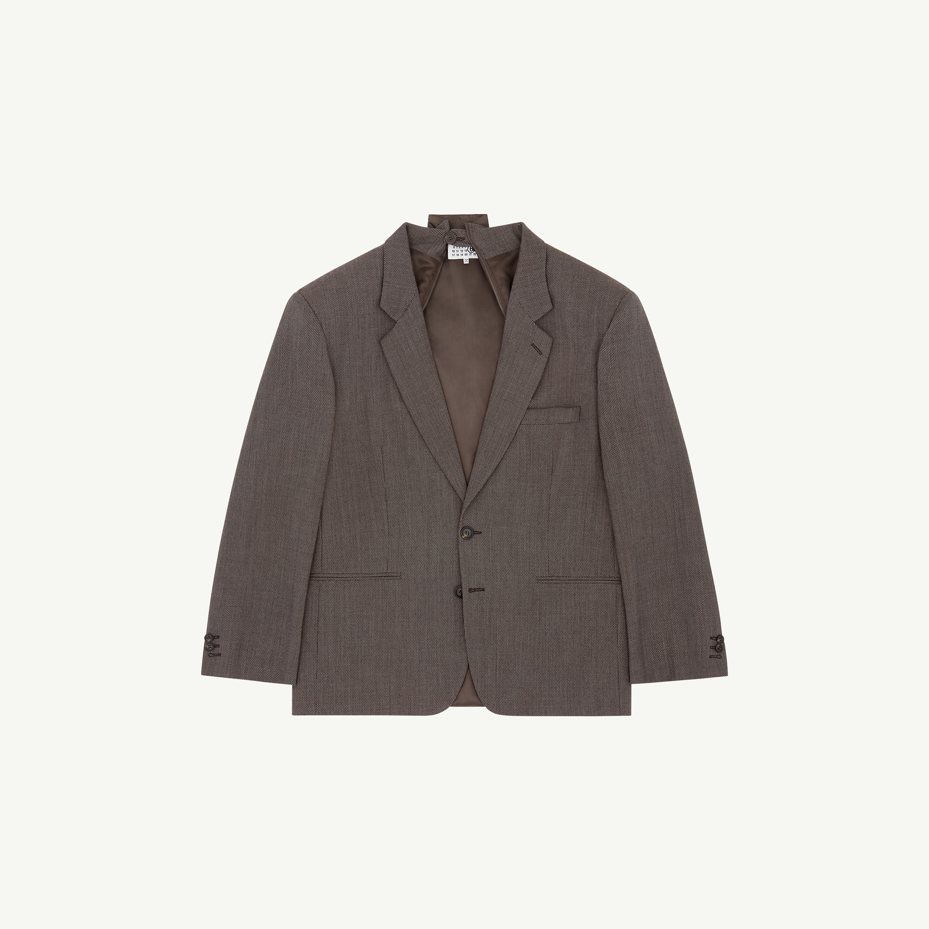 Mm6 Maison Margiela Overized Wool Blazer In Multi
