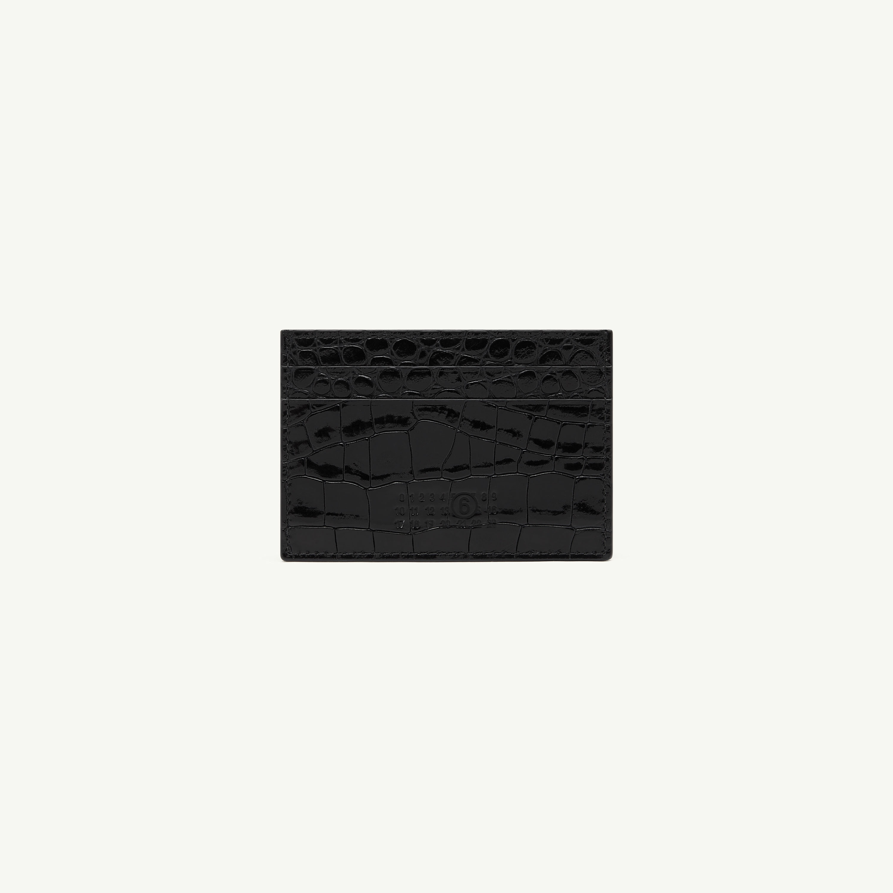 Mm6 Maison Margiela Numeric Card Holder In Black