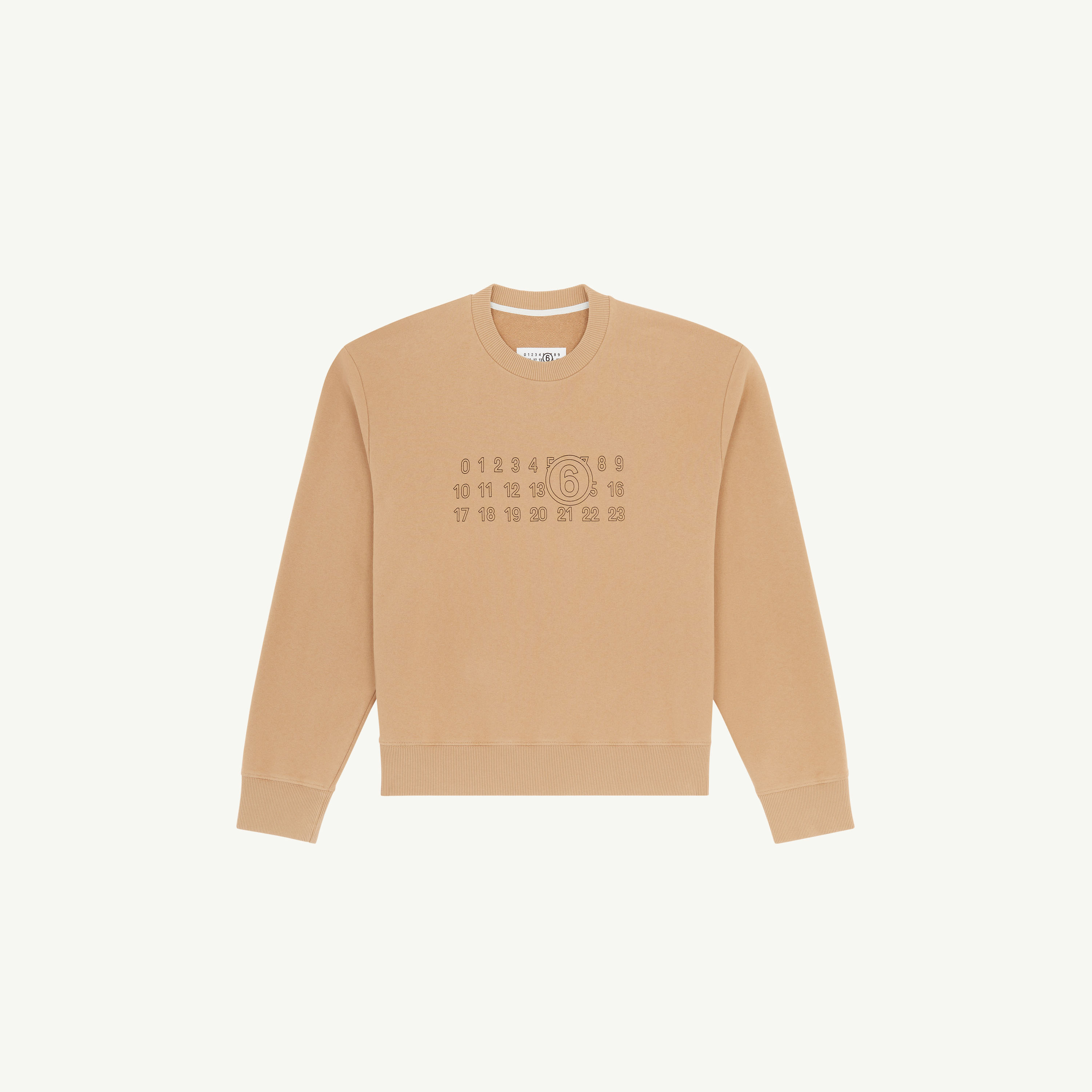 Mm6 Maison Margiela Cotton Sweatshirt In Brown