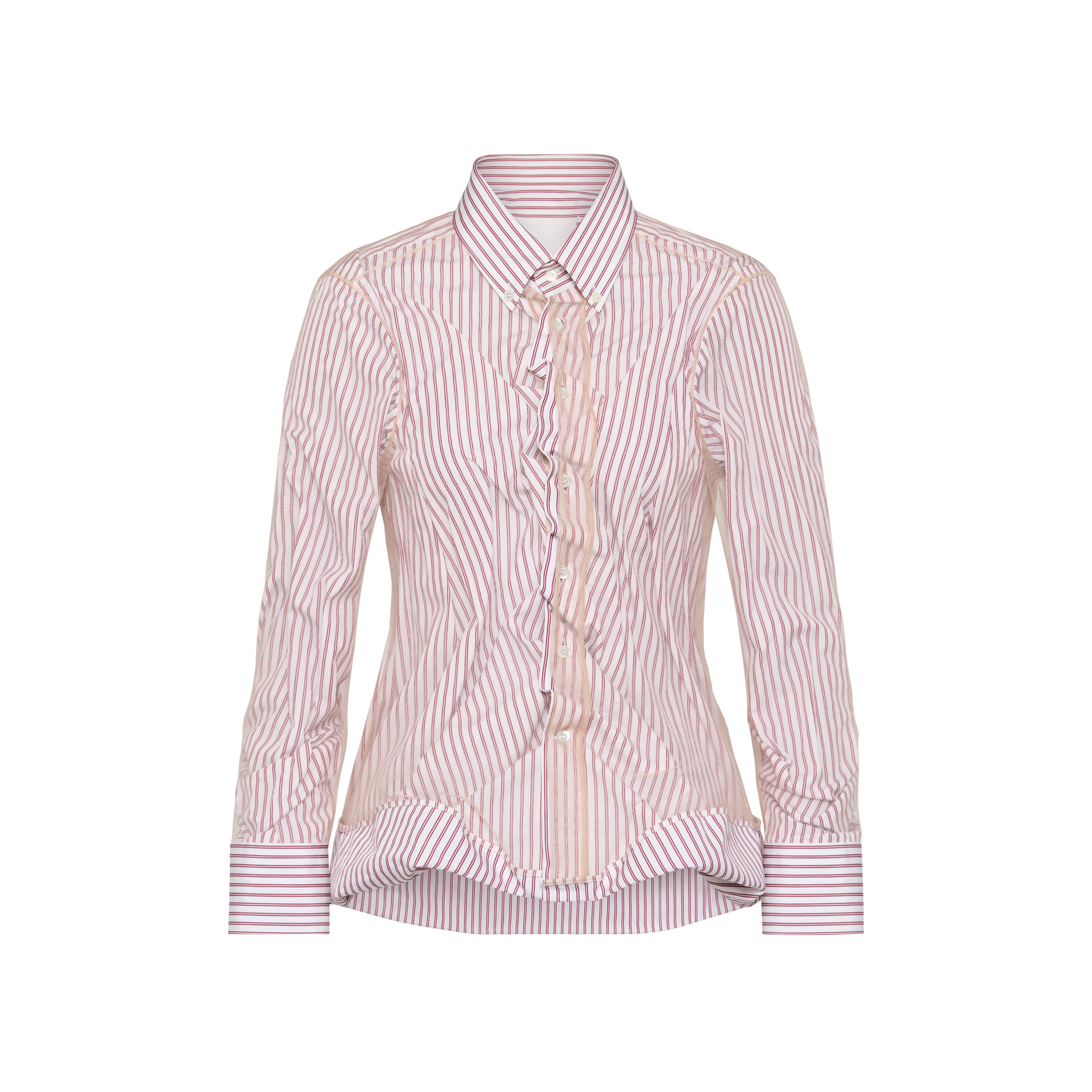 Maison Margiela Woman Shirt Blush Size 6 Cotton In Pink