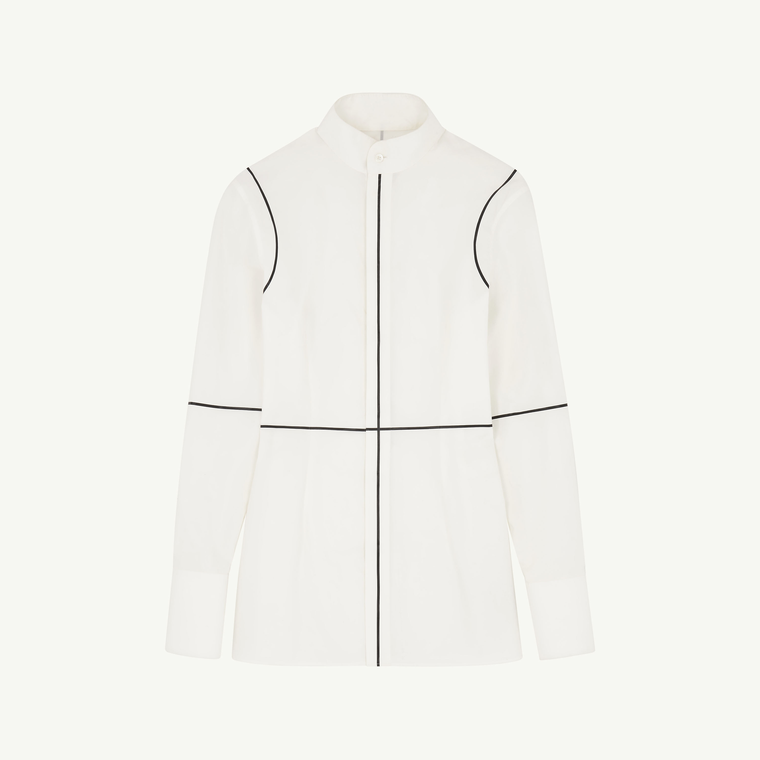 Mm6 Maison Margiela Poplin Shirt In White