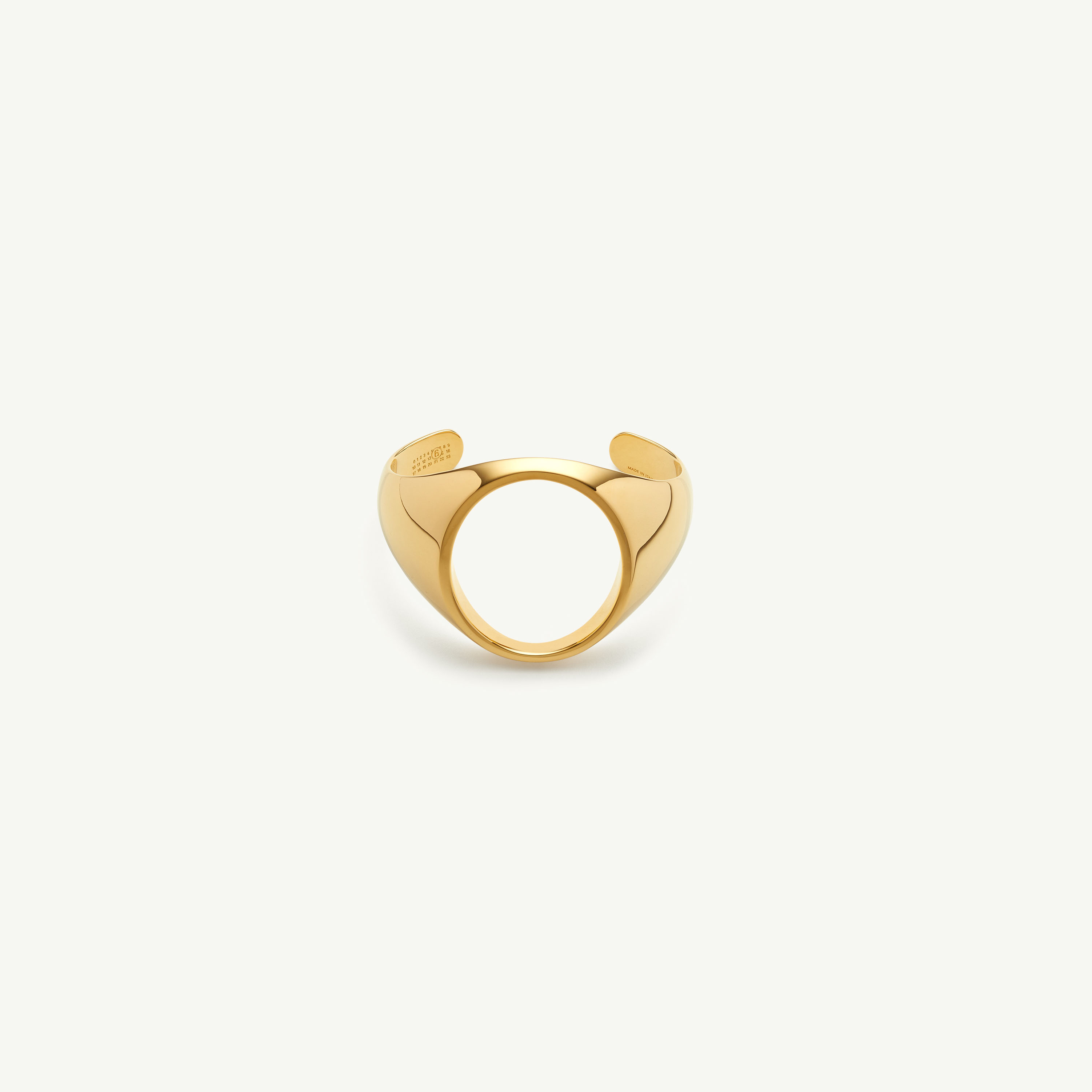 Mm6 Maison Margiela Chevalière Bracelet In Gold