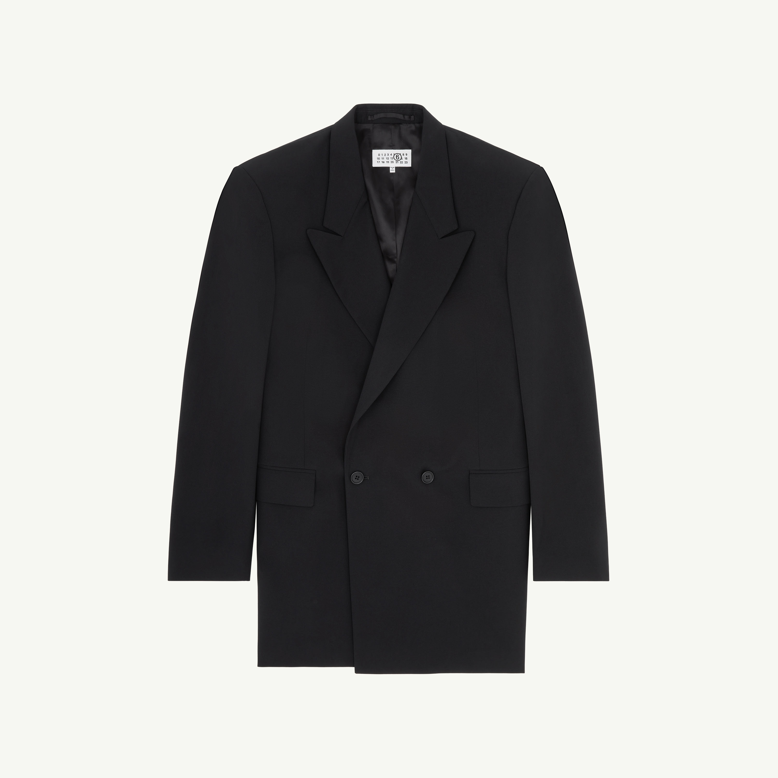 Mm6 Maison Margiela Technical Poplin Blazer Dress In Black