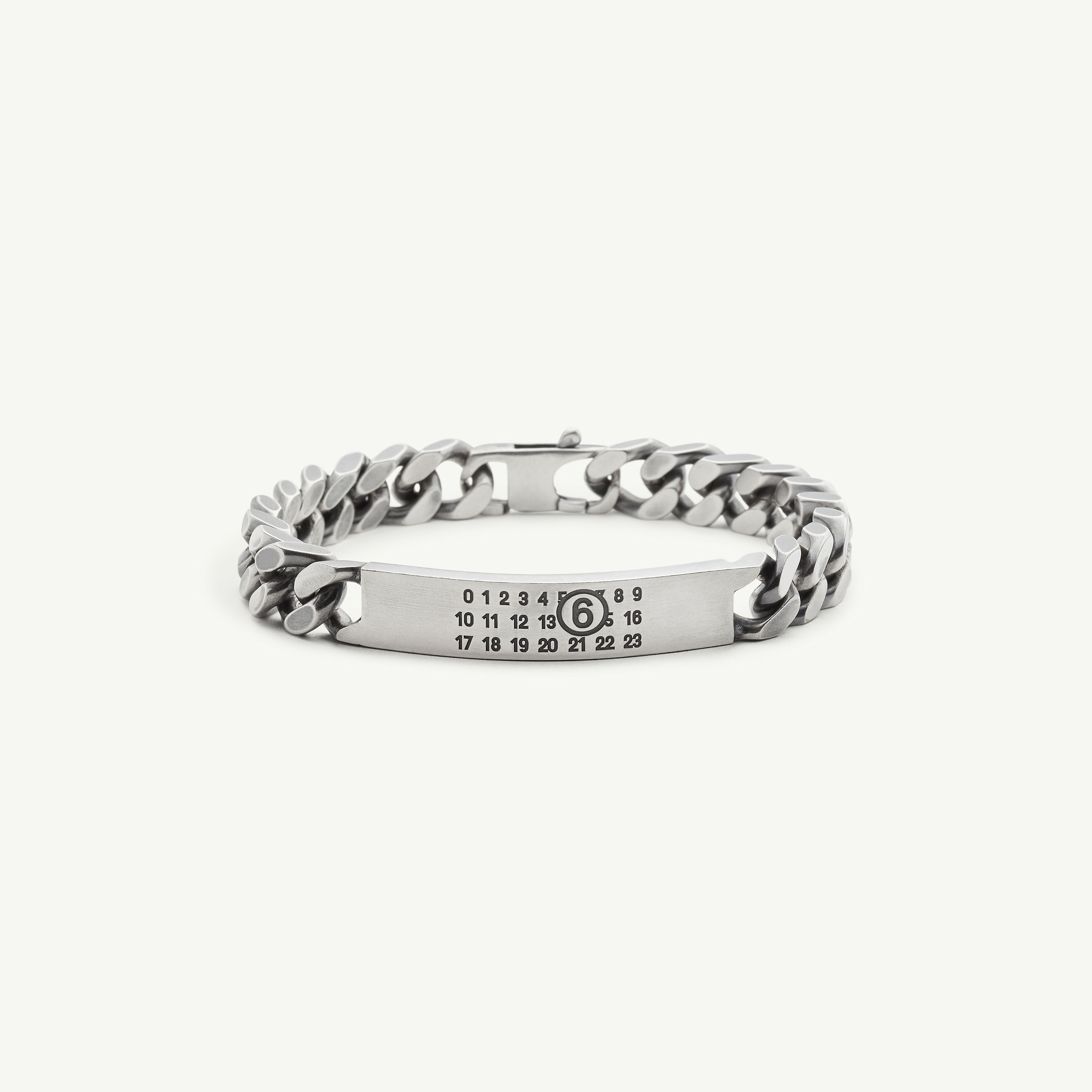 Mm6 Maison Margiela Classic Chain Bracelet In Silver