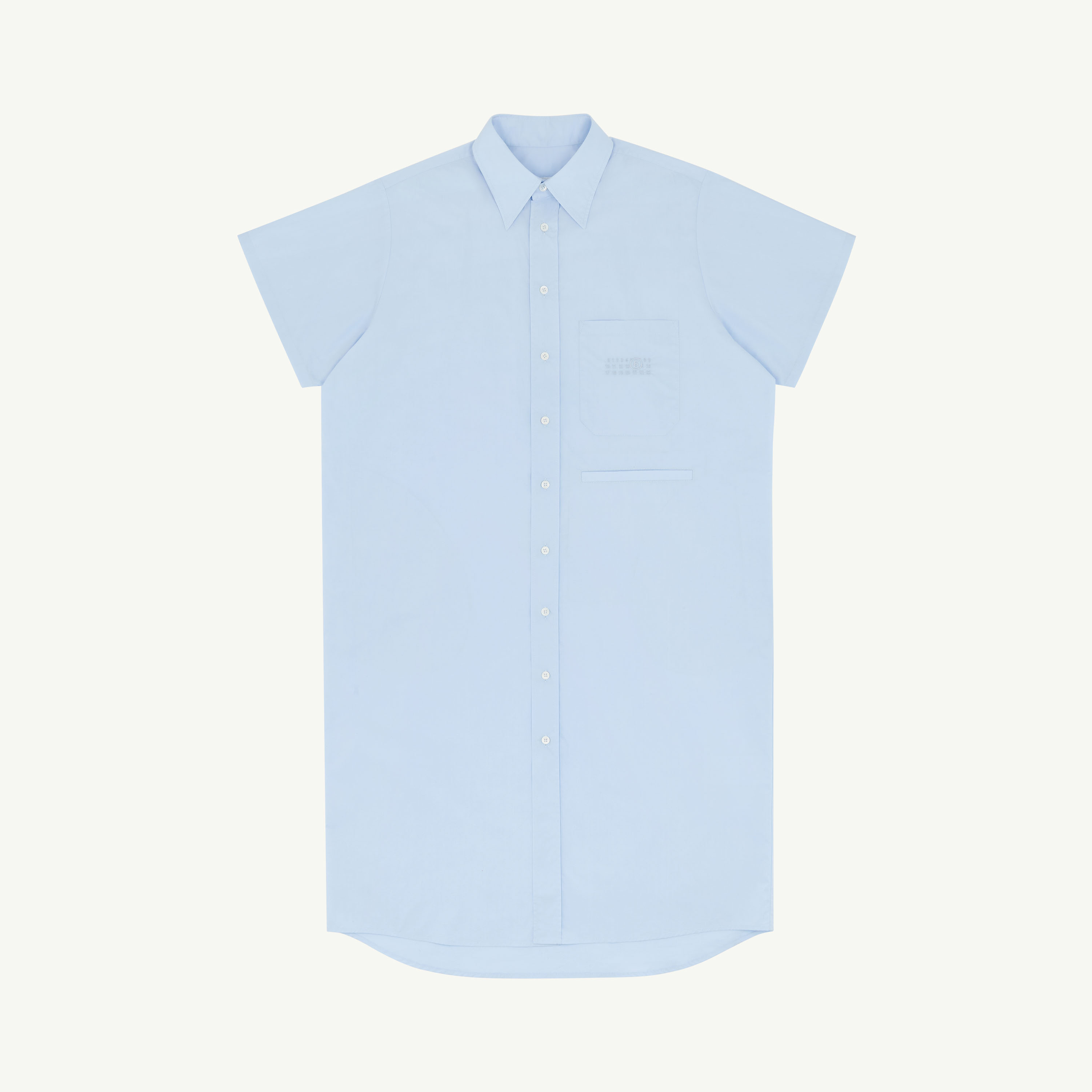 Mm6 Maison Margiela Oversized Shirt Dress In Blue