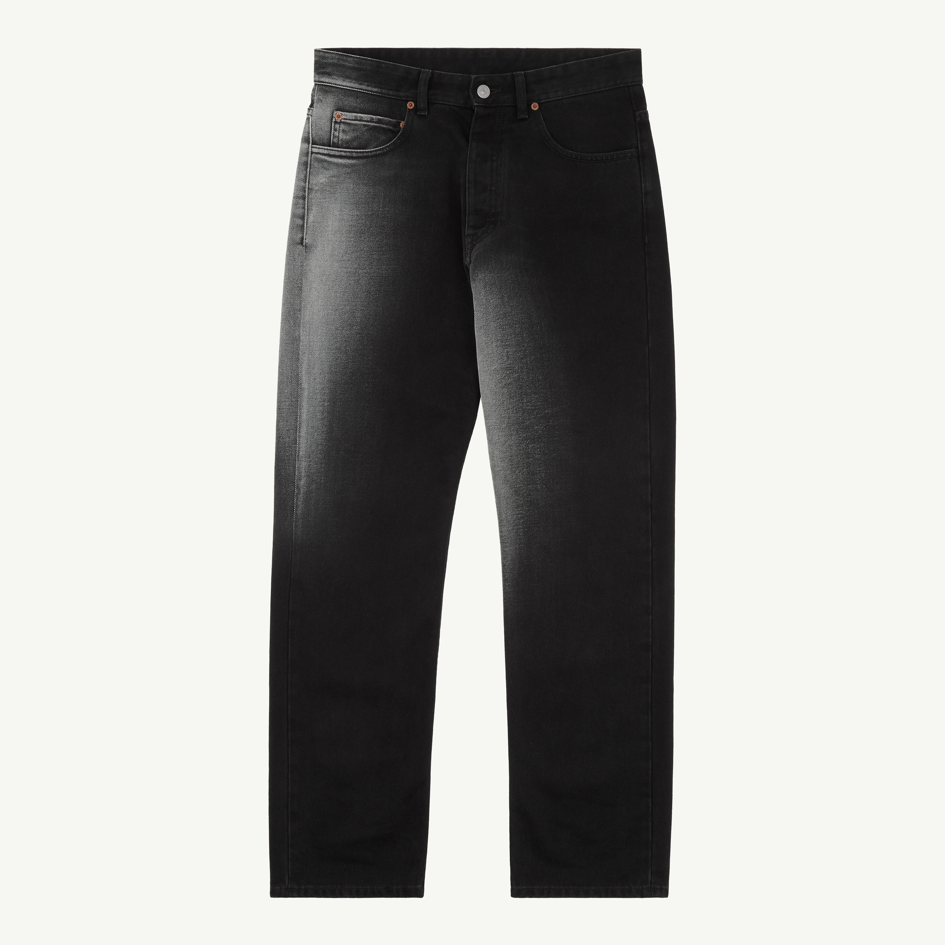 Mm6 Maison Margiela Straight-leg Jeans In Black