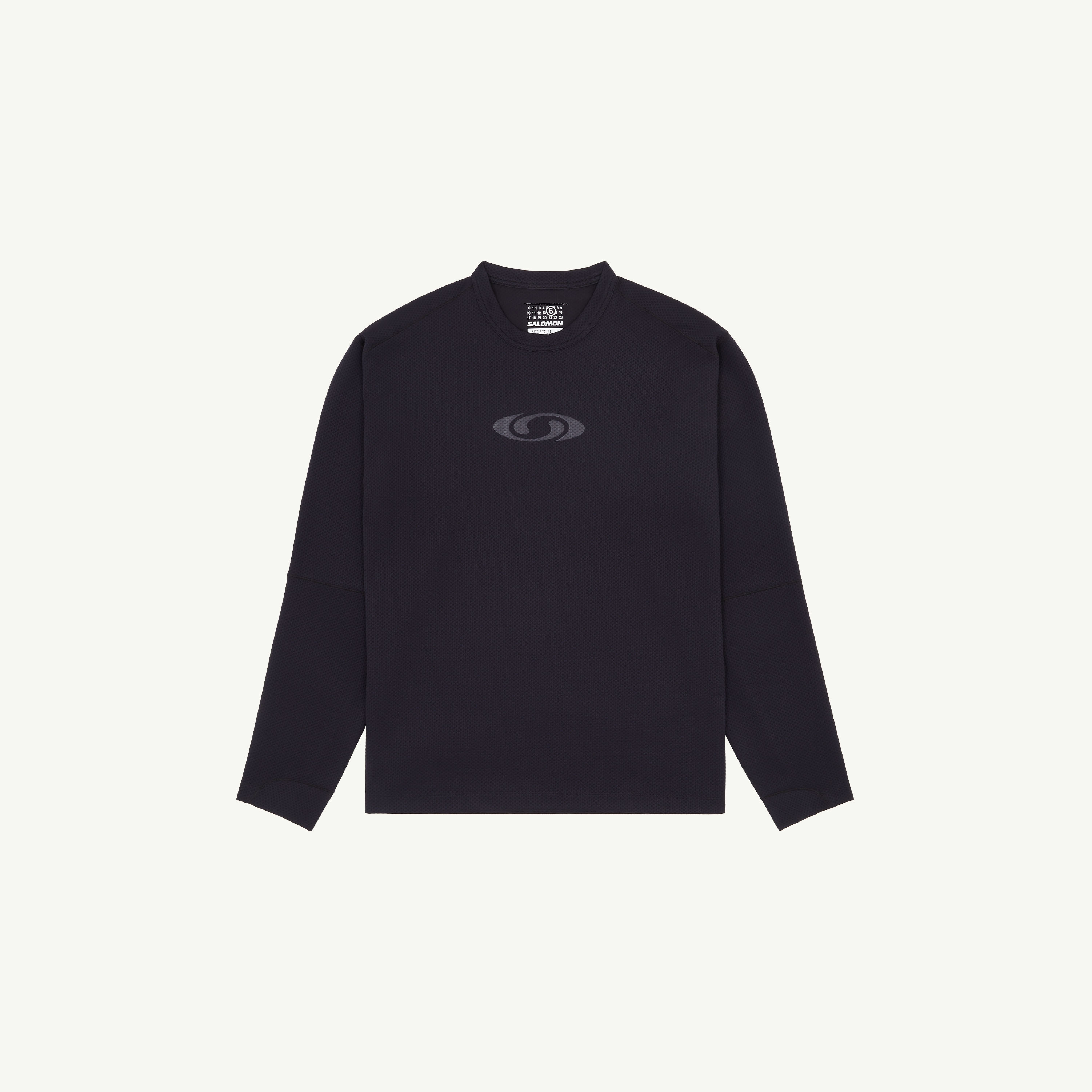 Mm6 Maison Margiela X Salomon Sweatshirt With Decoration In Black