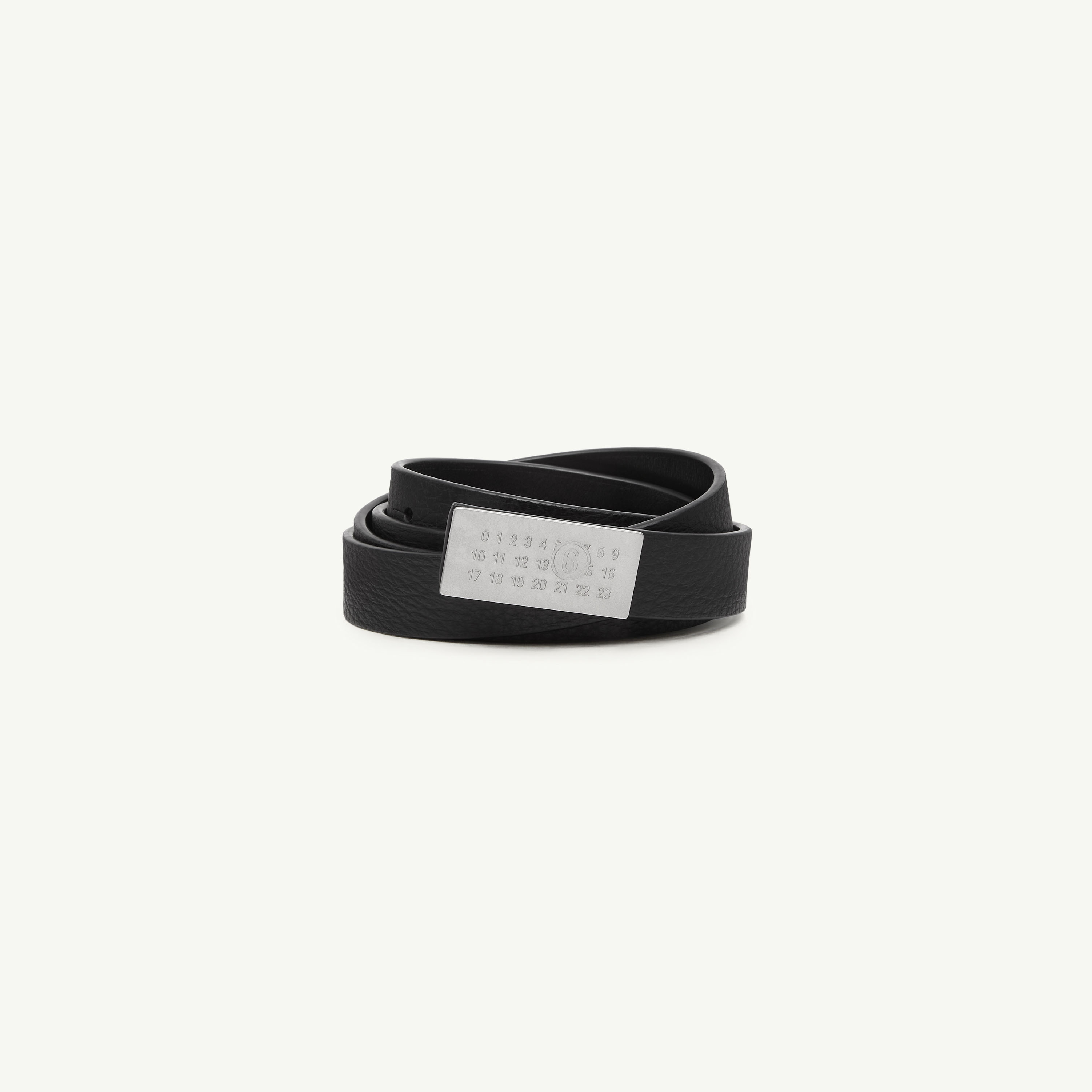 Mm6 Maison Margiela Numeric Belt In Black