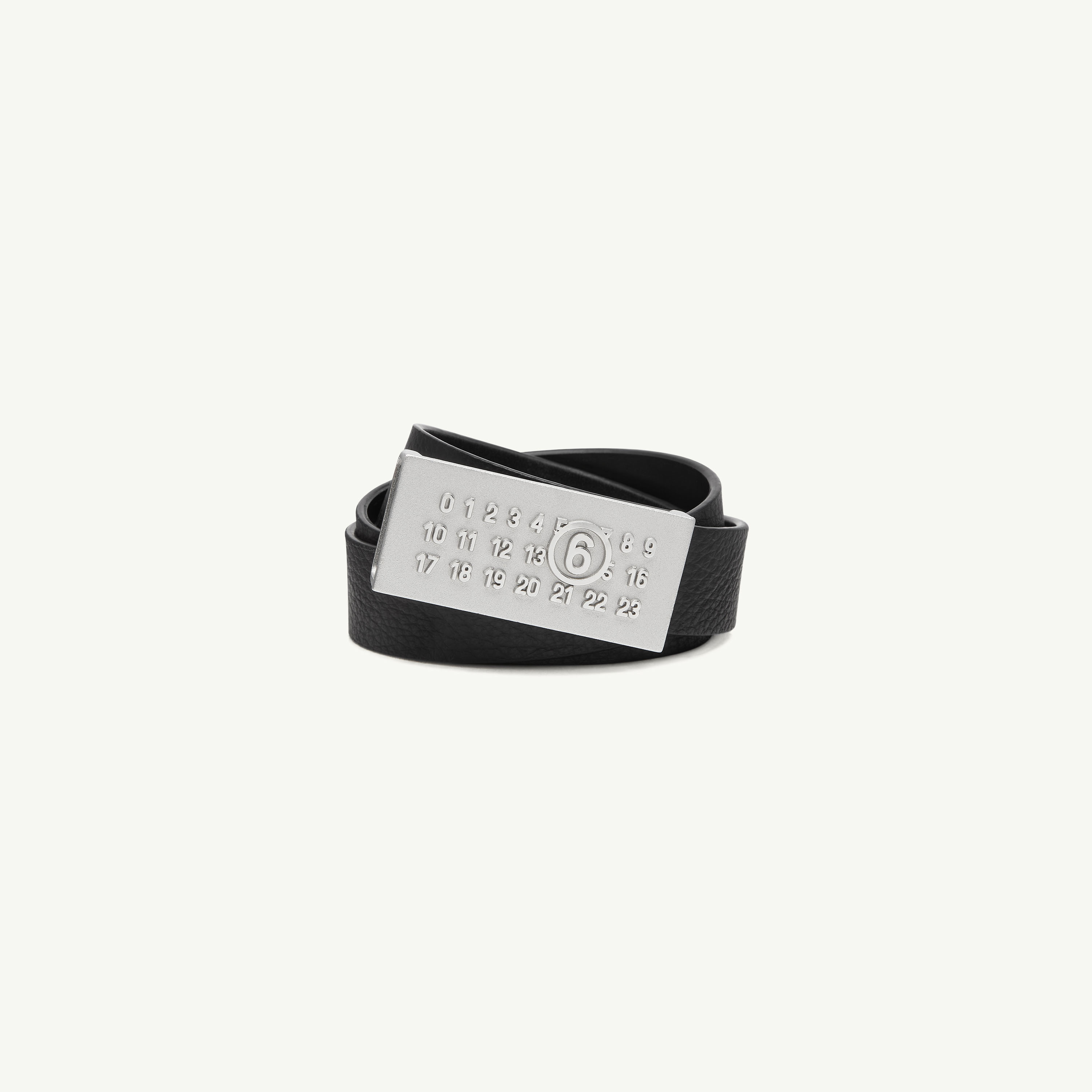 Mm6 Maison Margiela Numeric Belt In Black