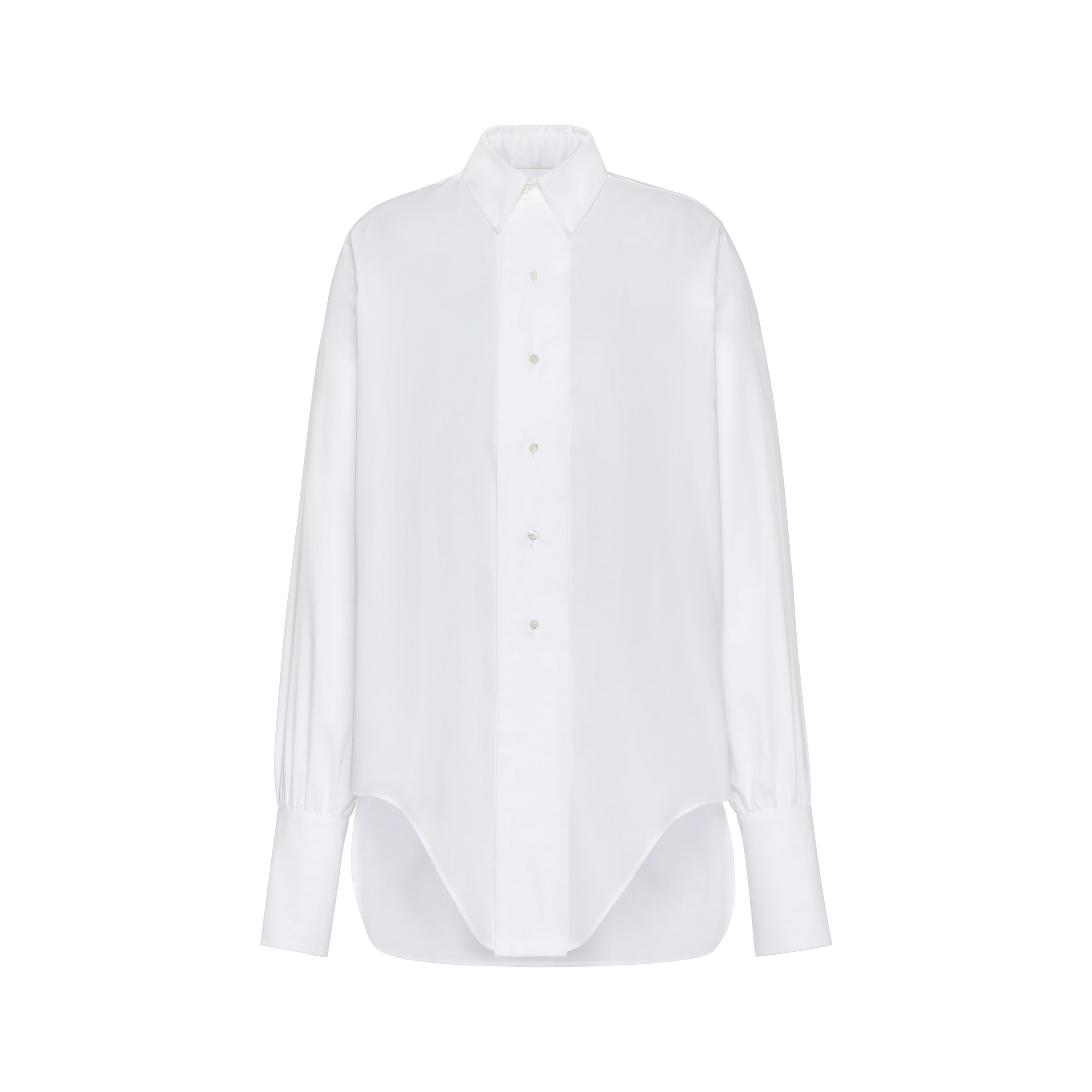 Maison Margiela White Regular Solid Shirt In White