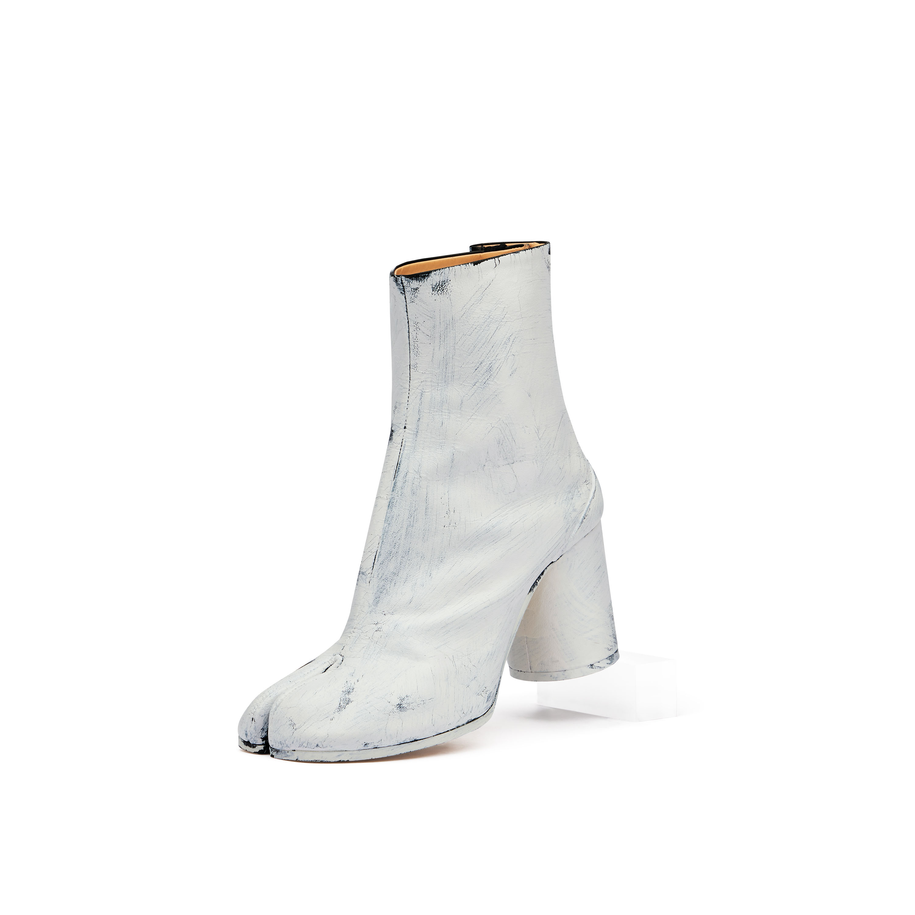 Maison Margiela Tabi Bianchetto Boots Woman Black And White