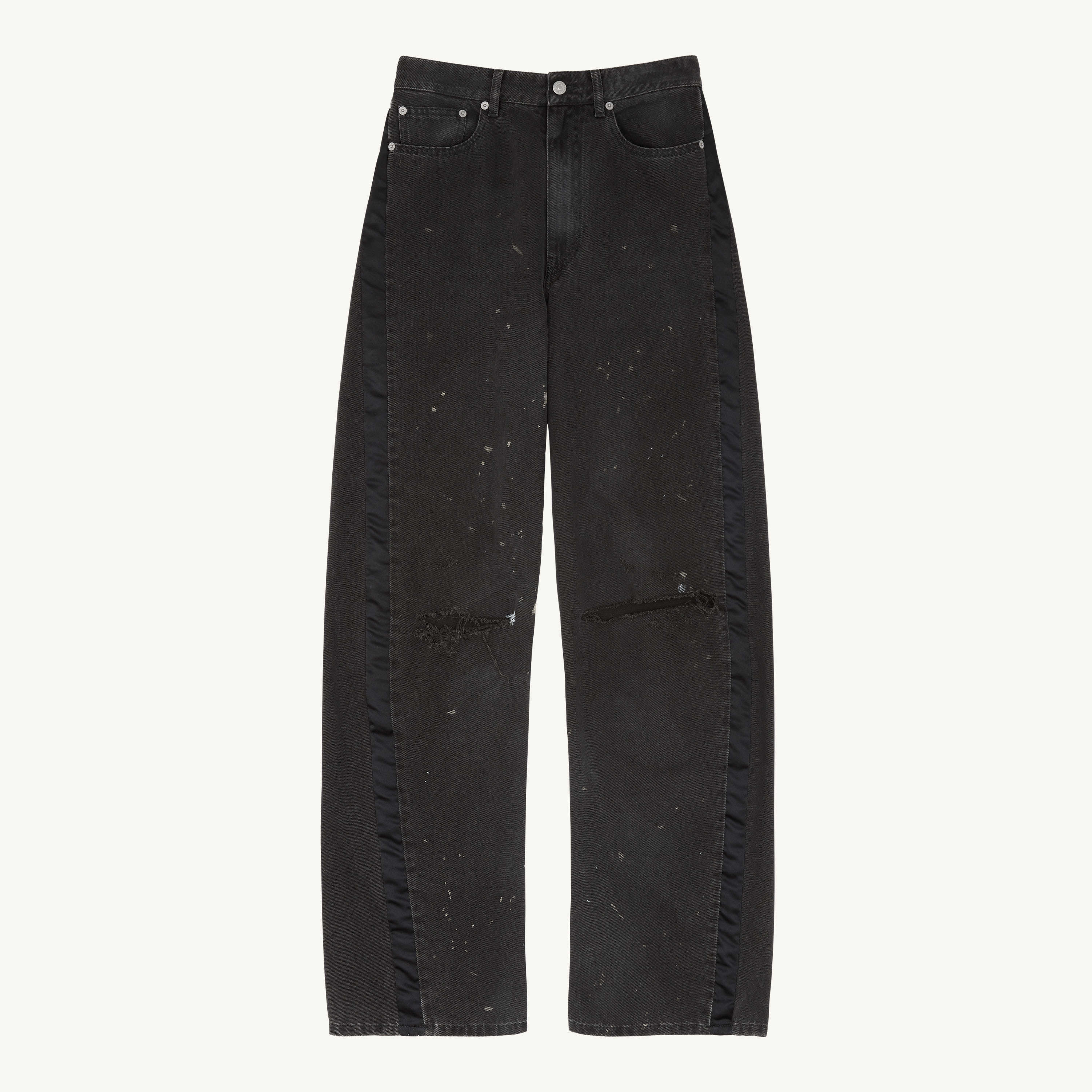 Mm6 Maison Margiela Straight-leg Jeans In Black