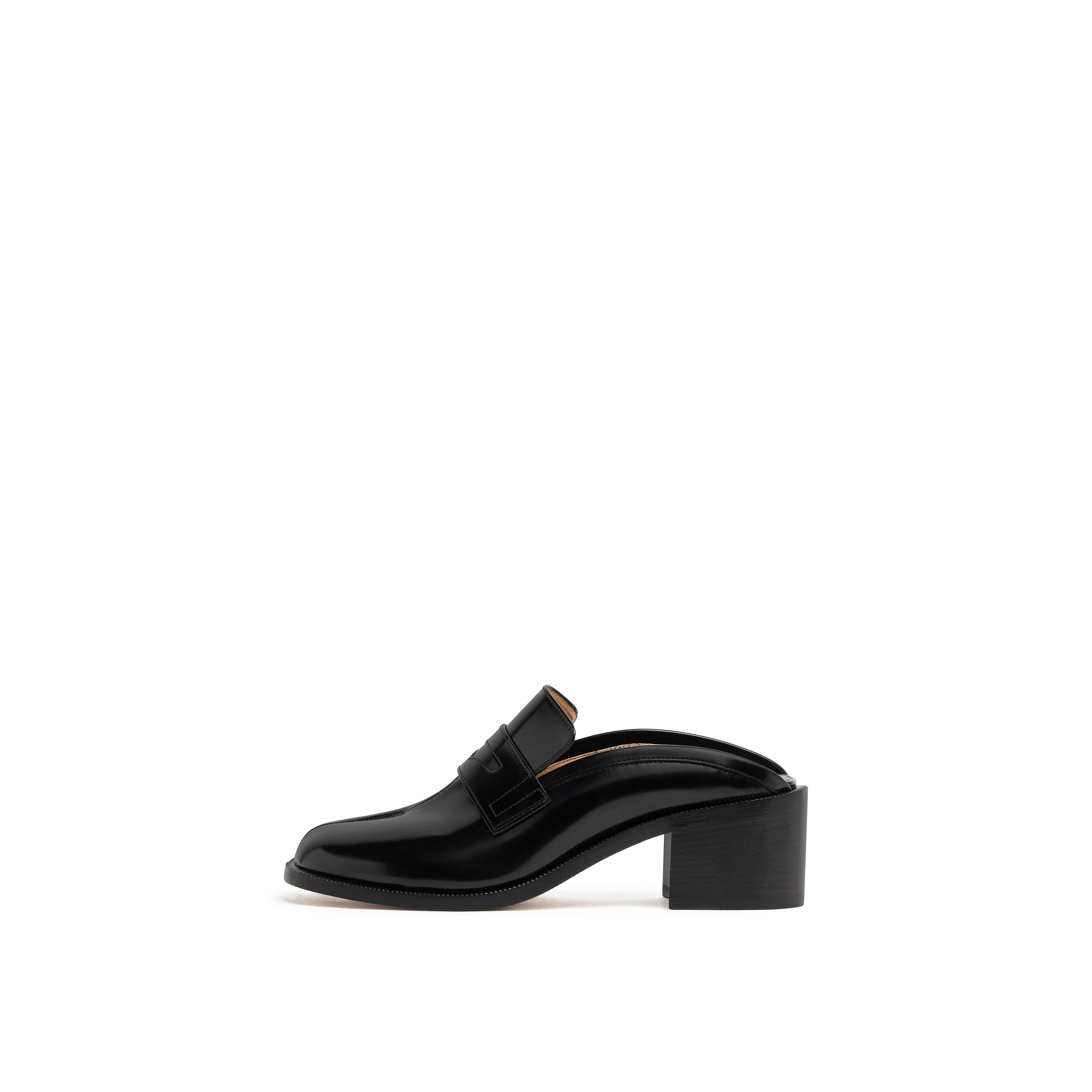 Maison Margiela Tabi City Loafer Mule Woman Black In Multi