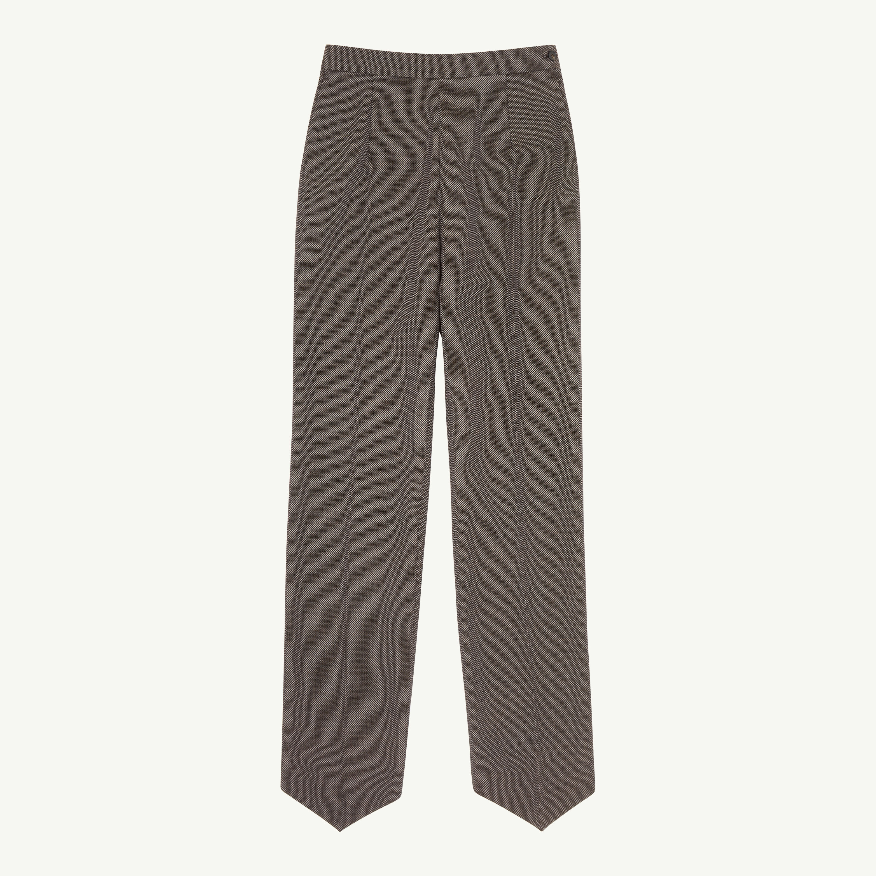 Mm6 Maison Margiela Light Tweed Tailored Trousers In Gray