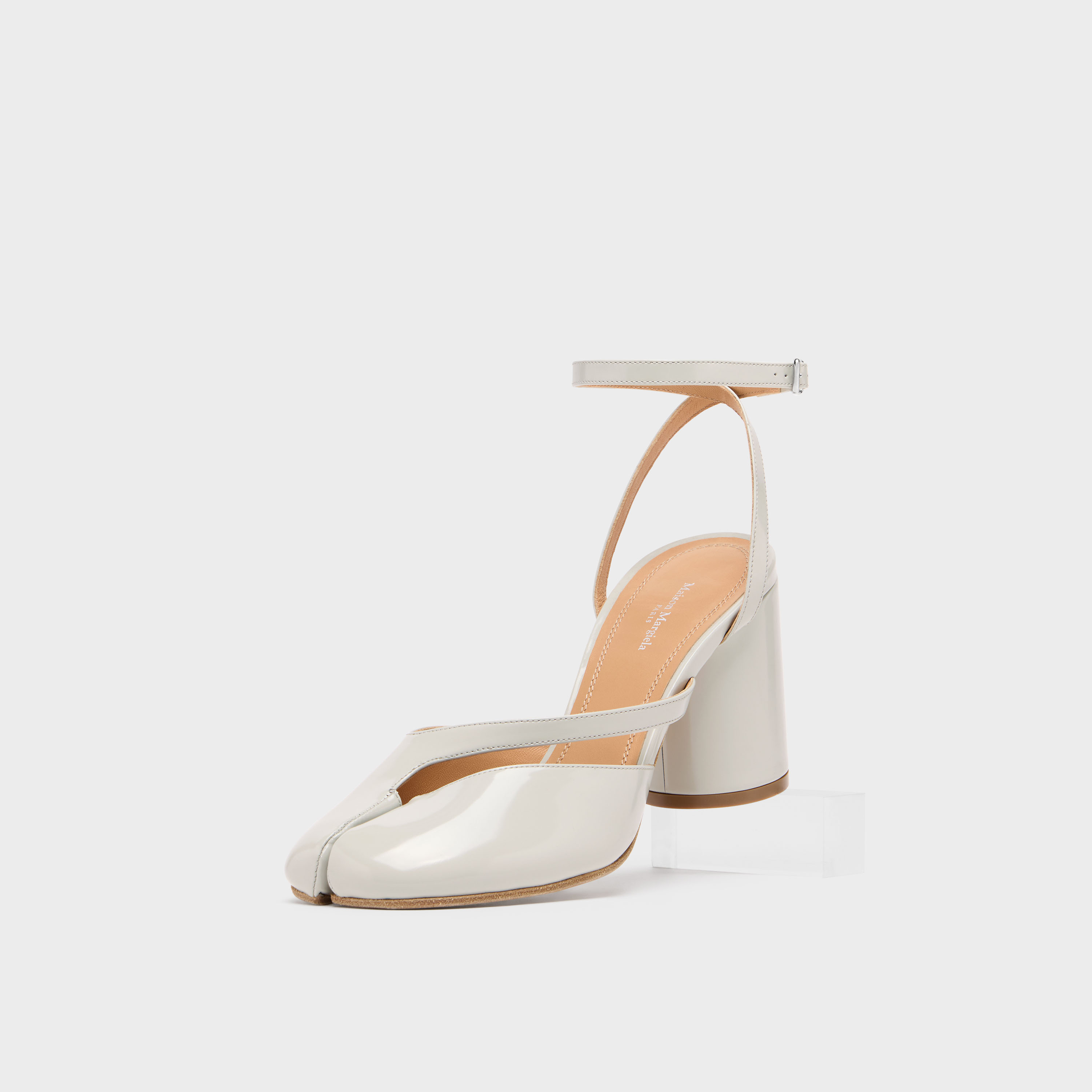 Maison Margiela Black Tabi Pump Heeled Sandals In Multi