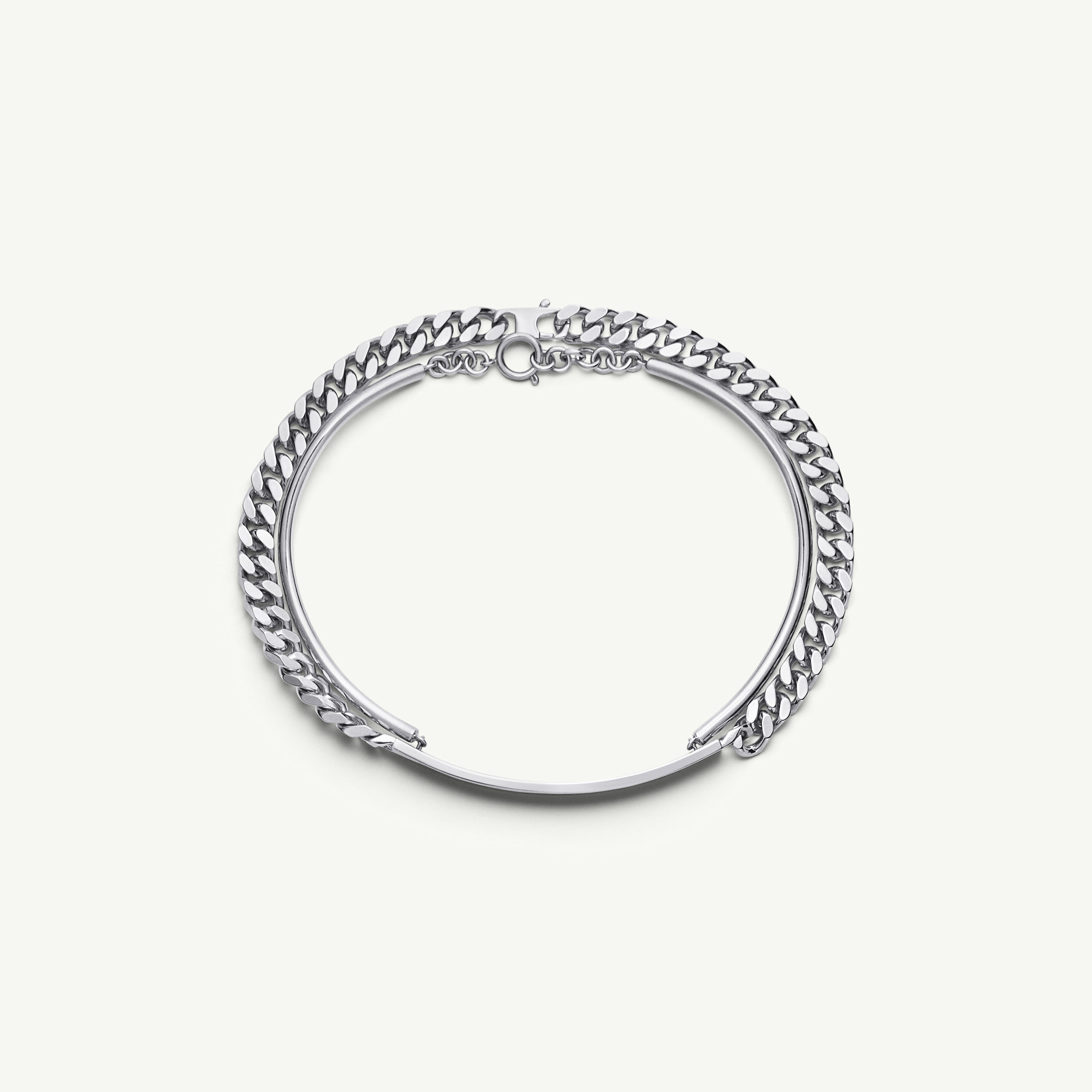 Mm6 Maison Margiela Drop Chain Necklace In Gold