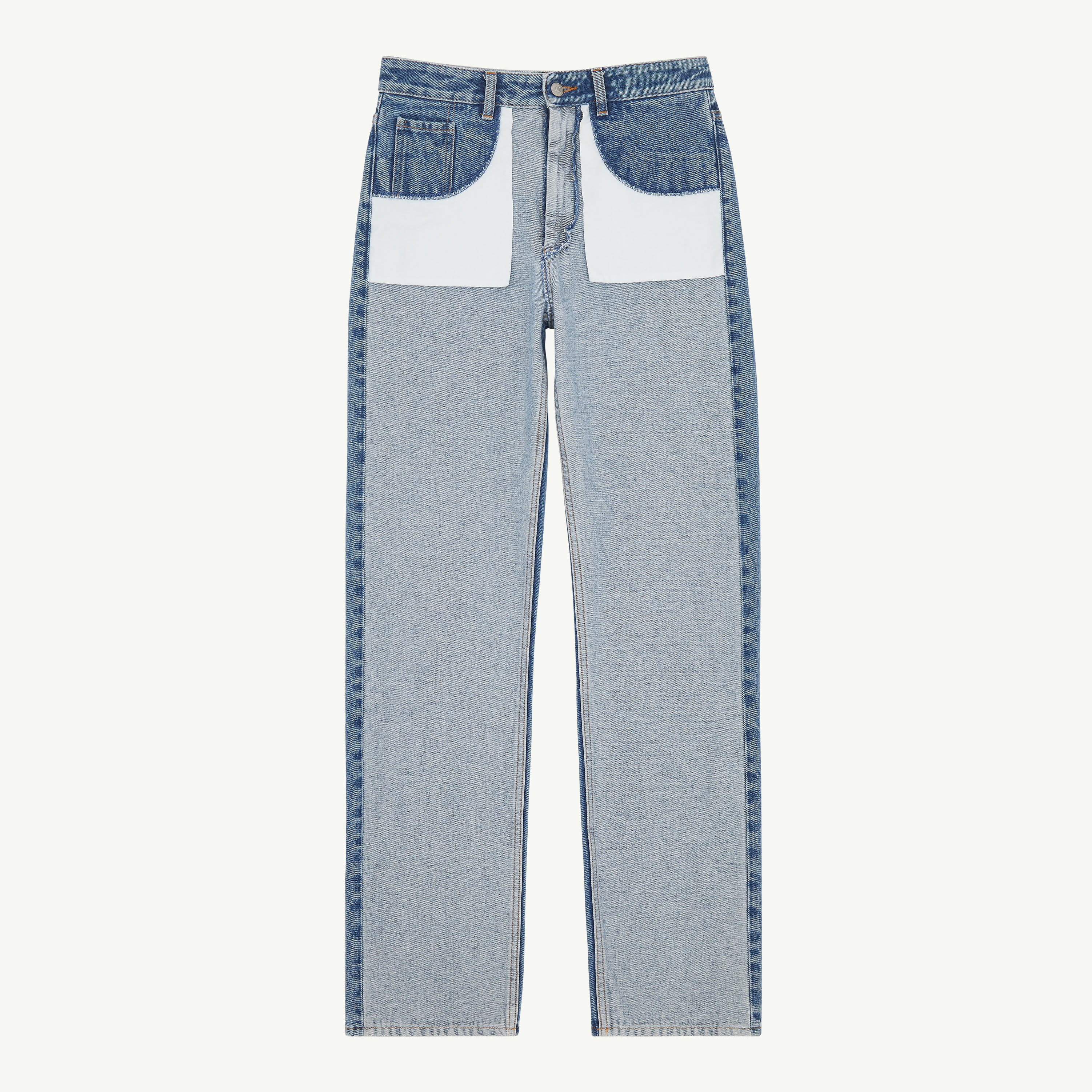 Mm6 Maison Margiela Straight-leg Jeans In Blue
