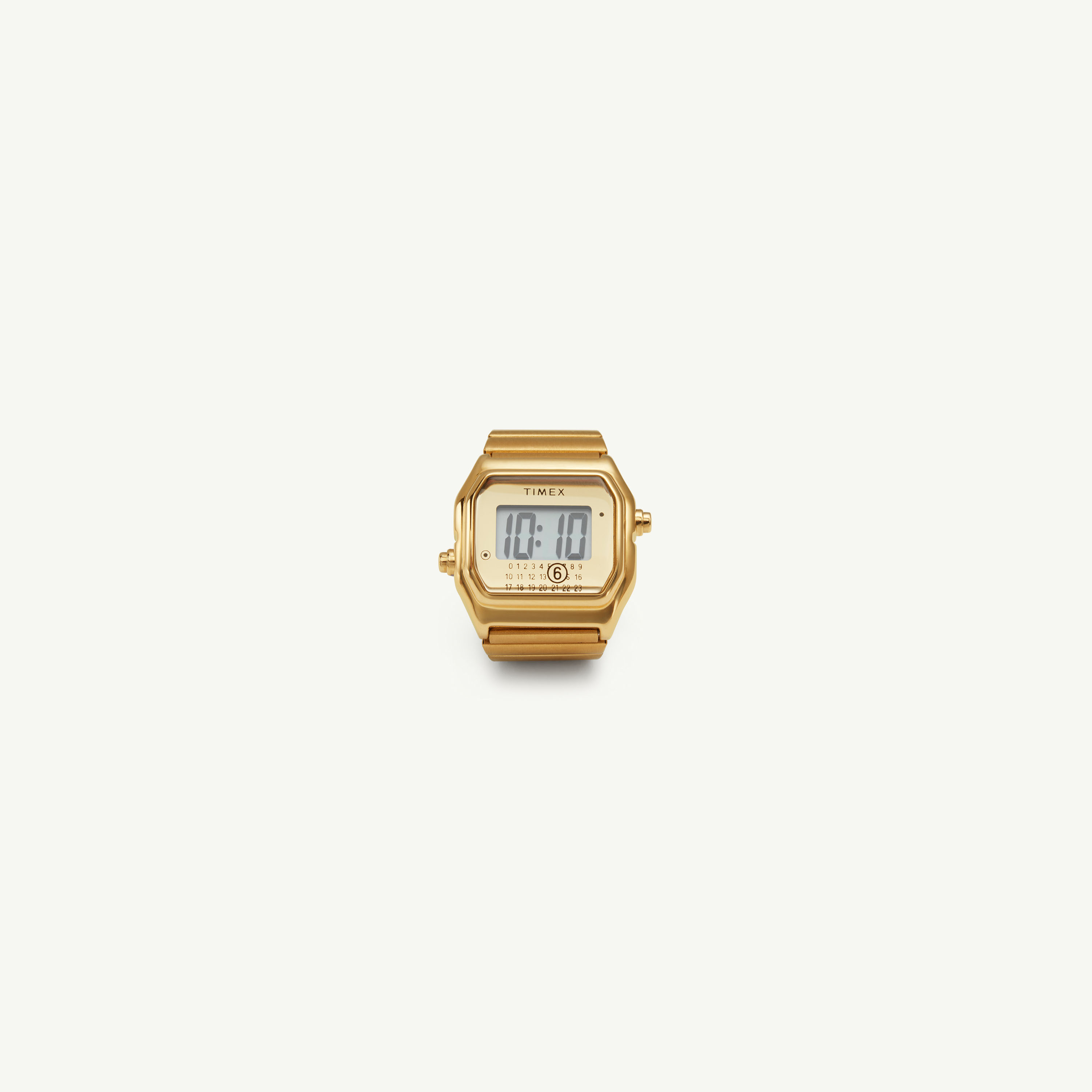 Mm6 Maison Margiela Timex X Mm6 T80 Ring Watch In Gold