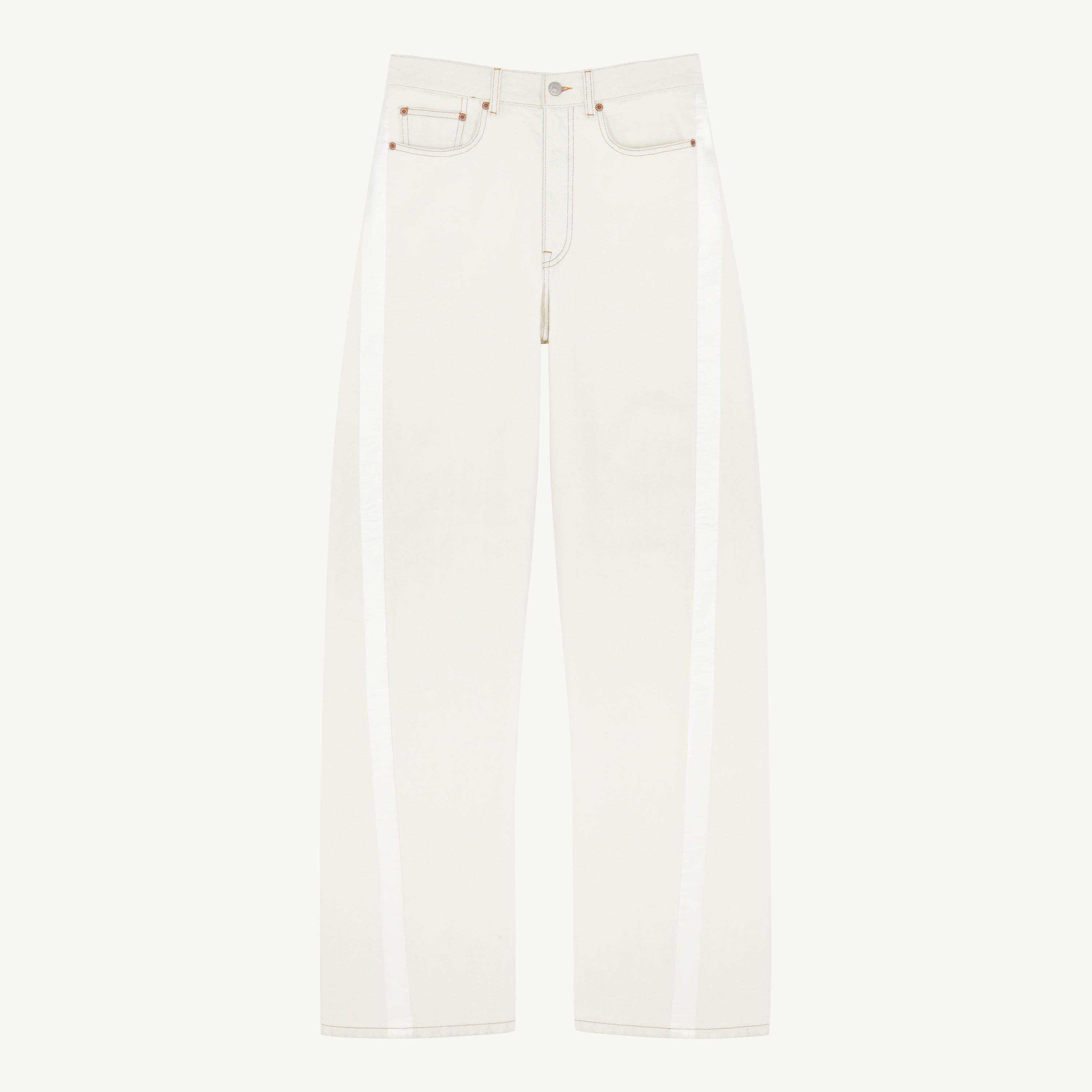 Mm6 Maison Margiela Straight-leg Jeans In Neutral