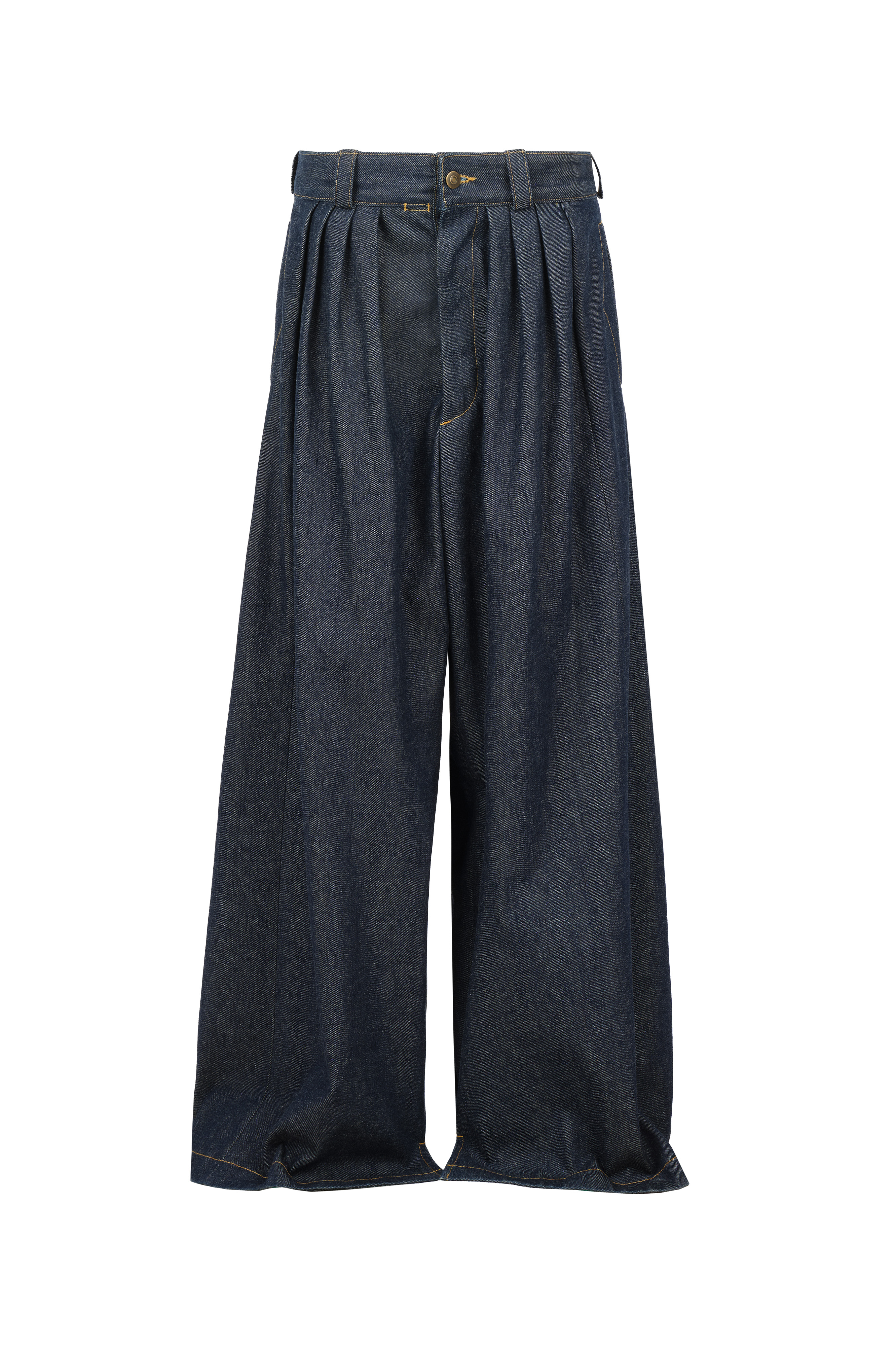 Maison Margiela Pleated Trousers Woman Blue