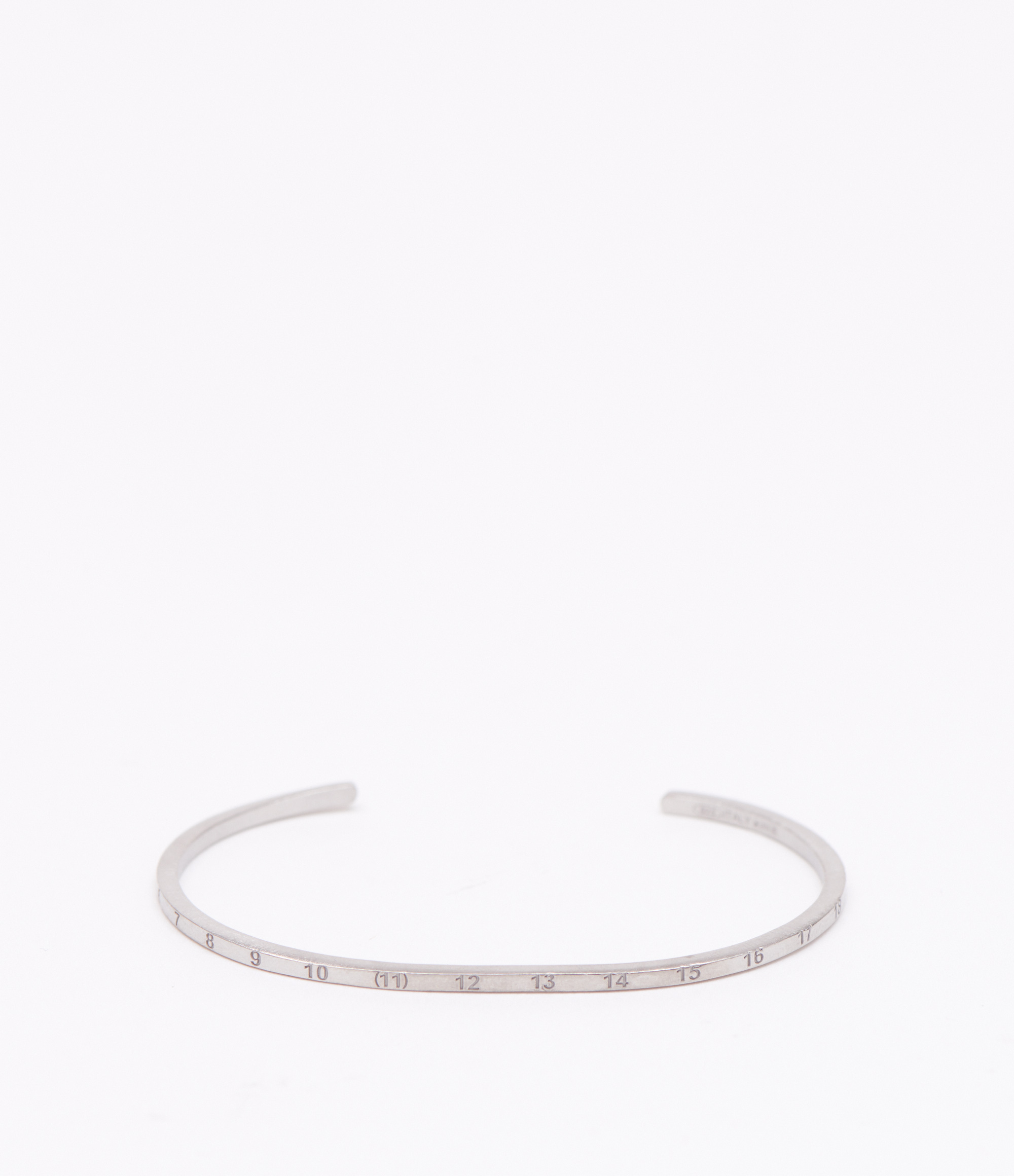 Maison Margiela Numerical Cuff Unisex Silver