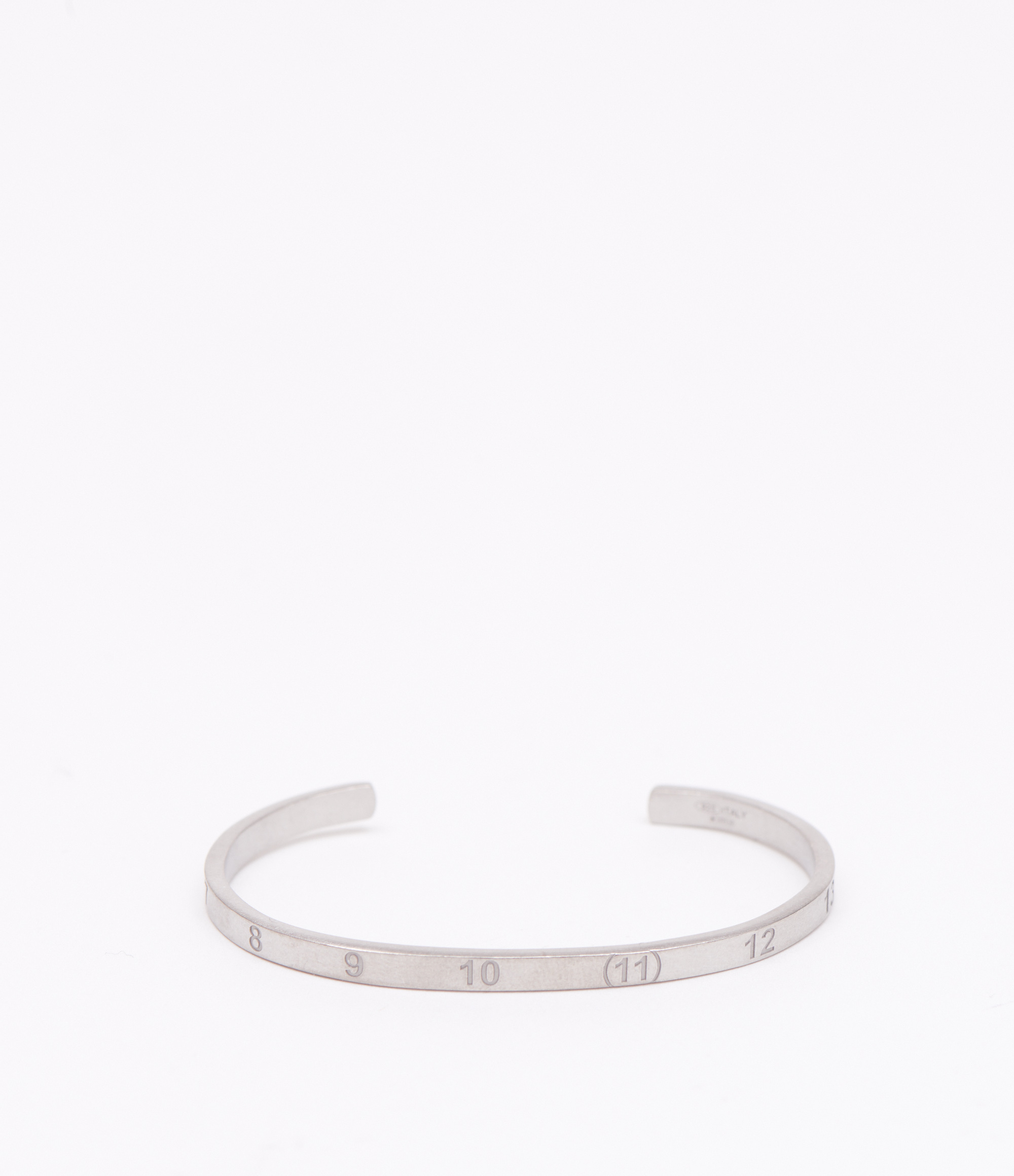 Maison Margiela Numerical Cuff Unisex Silver